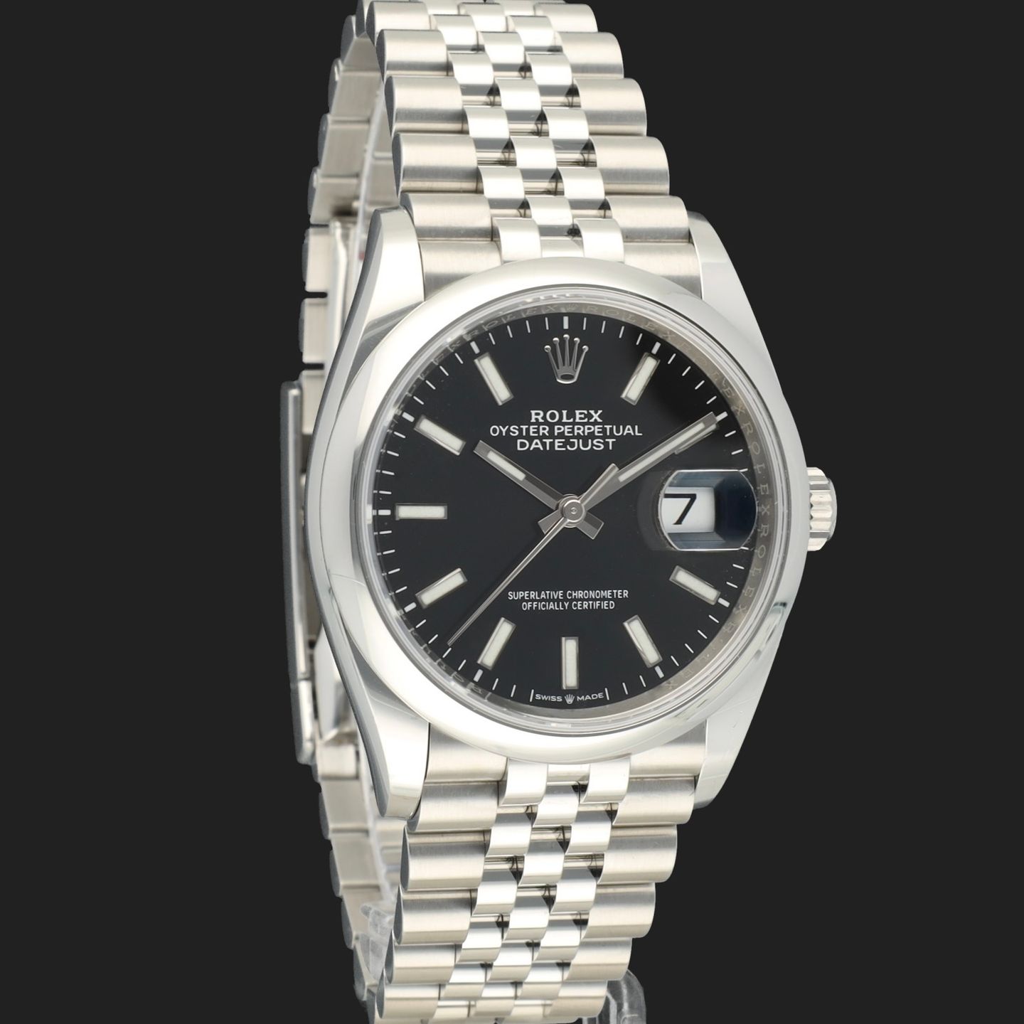 Rolex Datejust 36 126200 (2020) - Zwart wijzerplaat 36mm Staal (4/8)