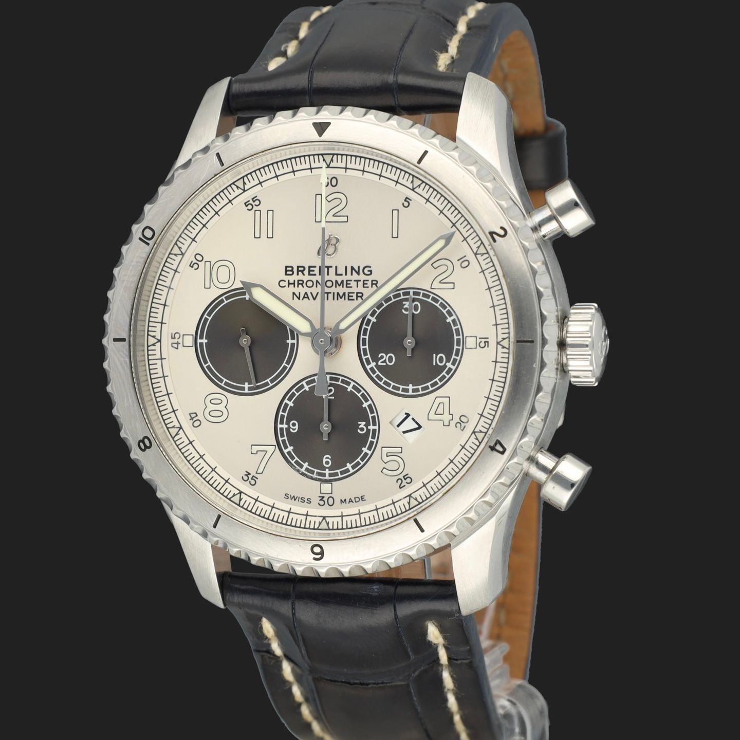 Breitling Aviator 8 AB01171A1G1P1 (2019) - Silver dial 43 mm Steel case (1/8)