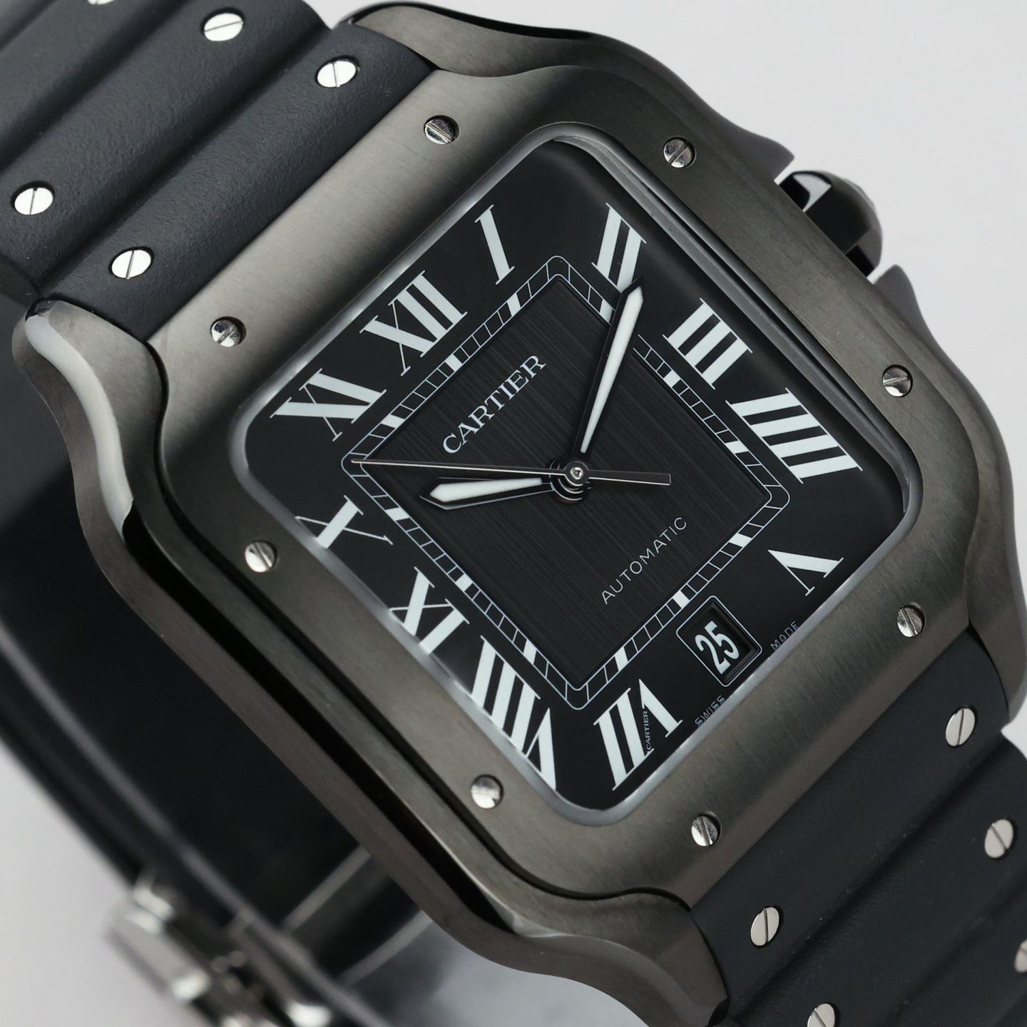 Cartier Santos WSSA0039 (2026) - Black dial 40 mm Steel case (3/8)