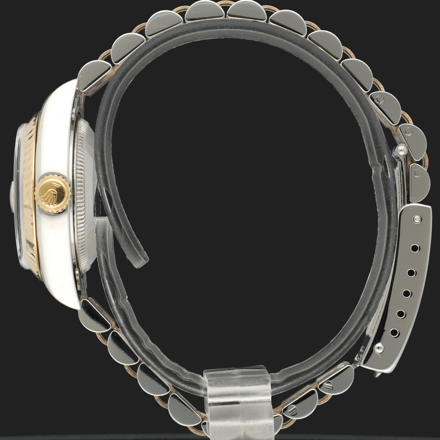 Rolex Lady-Datejust 69173 (1994) - Champagne dial 26 mm Gold/Steel case (7/8)