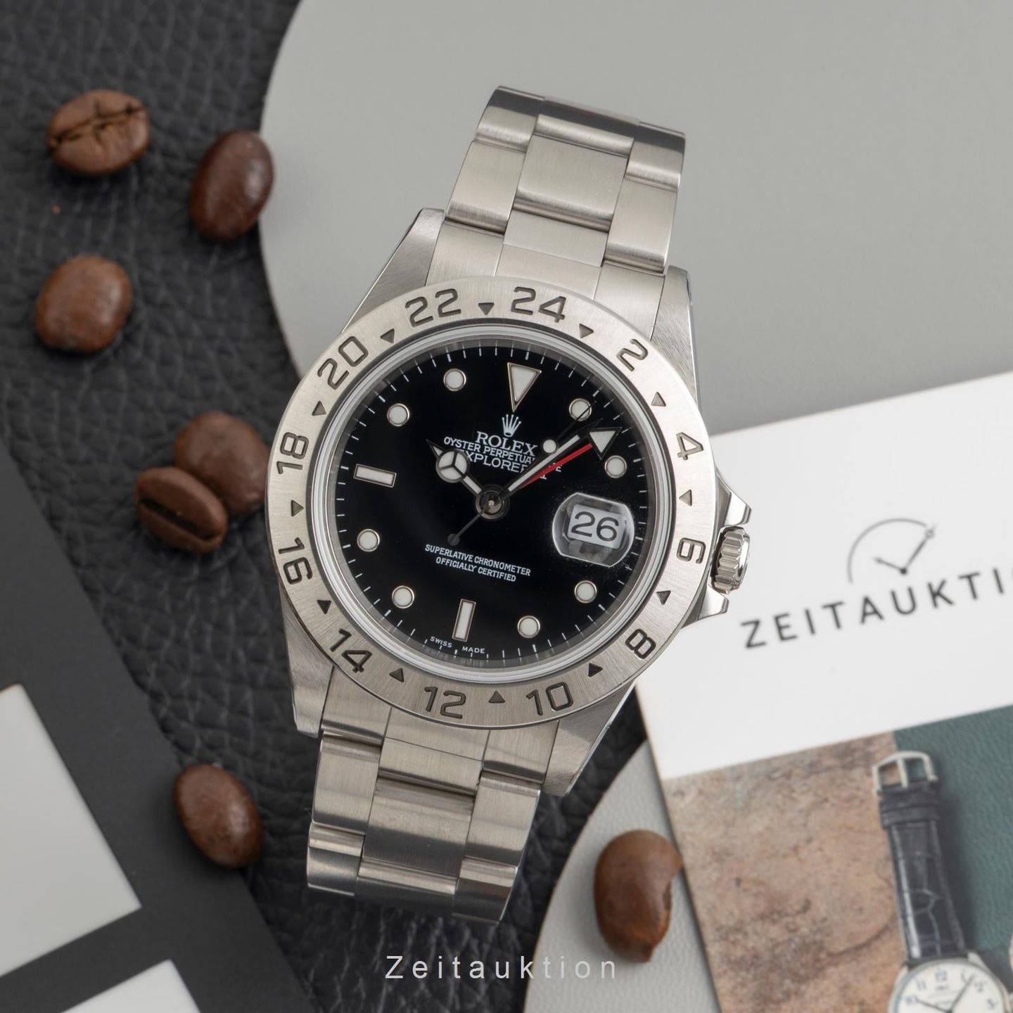 Rolex Explorer II 16570 (1999) - 40mm Staal (3/8)