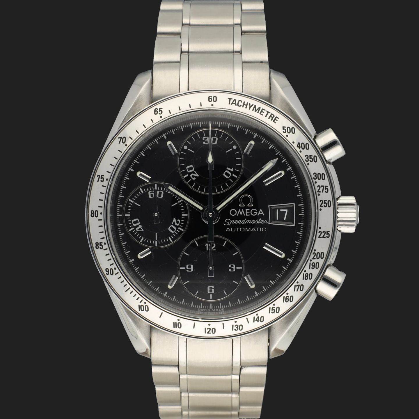 Omega Speedmaster Date 3513.50.00 (Onbekend (willekeurig serienummer)) - 39mm Staal (3/8)