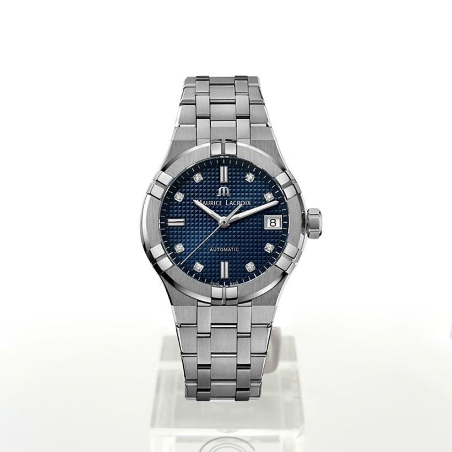 Maurice Lacroix Aikon AI6006-SS002-450-1 (2024) - Blauw wijzerplaat 35mm Staal (2/2)