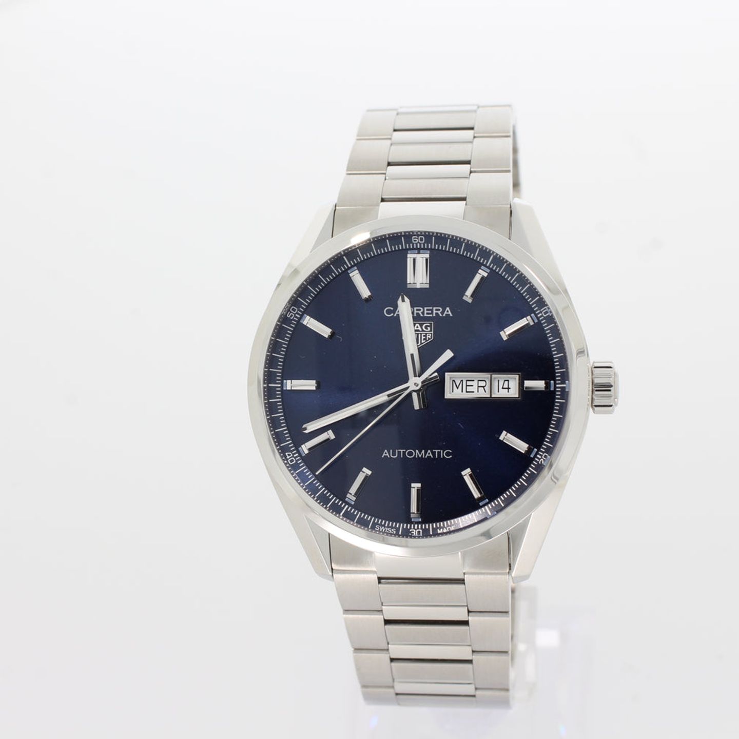 TAG Heuer Carrera Calibre 5 WBN2012.BA0640 (2024) - Blauw wijzerplaat 41mm Staal (1/4)