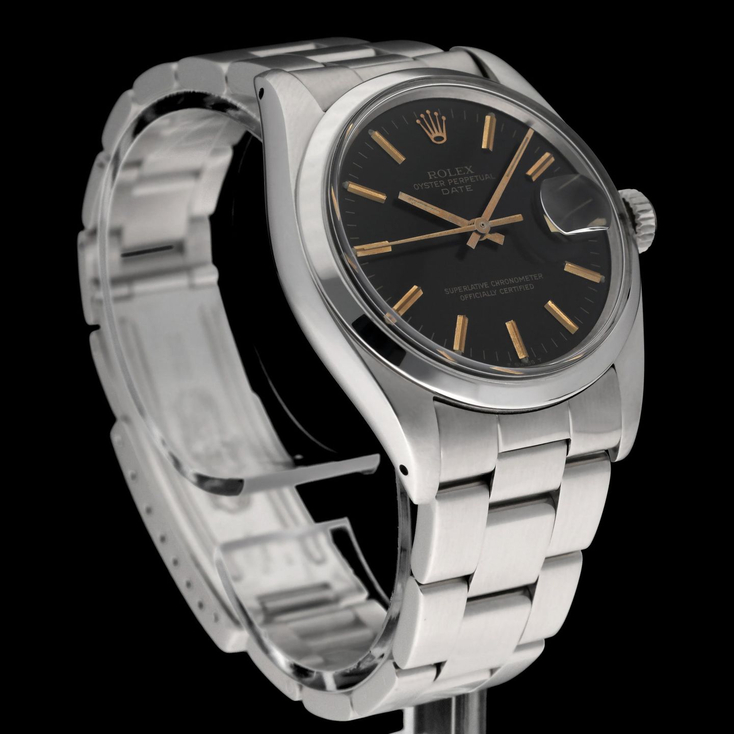 Rolex Oyster Perpetual Date 1500 (1978) - Black dial 34 mm Steel case (5/7)
