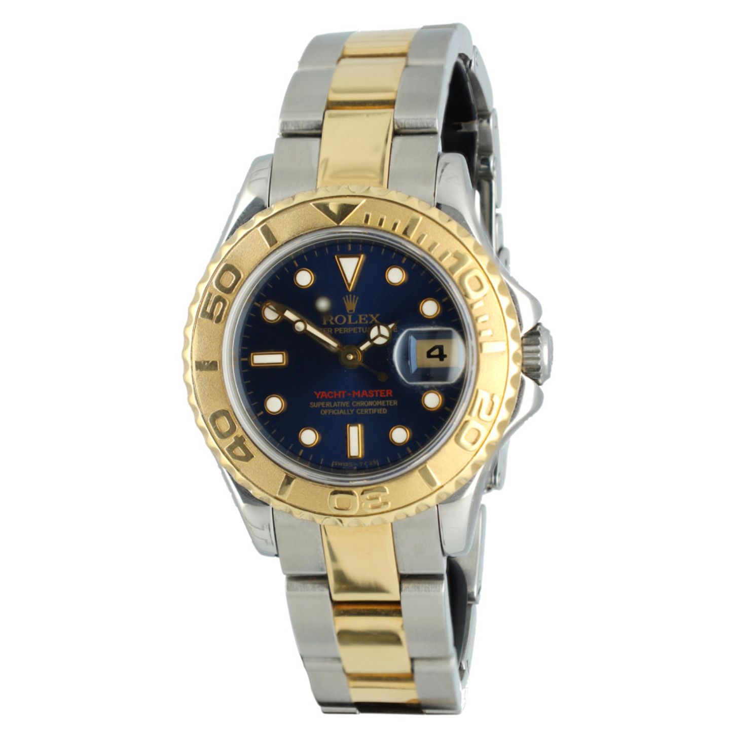 Rolex Yacht-Master 69623 (1998) - Blauw wijzerplaat 29mm Goud/Staal (1/14)