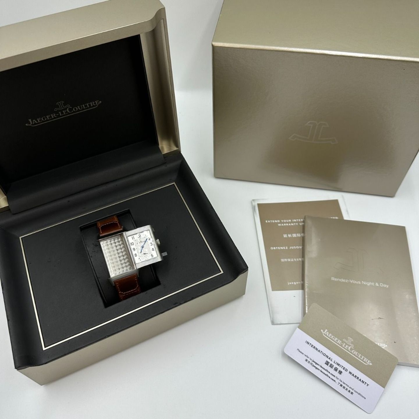 Jaeger-LeCoultre Reverso Duoface Q3848422 (2023) - Zwart wijzerplaat 28mm Staal (2/8)