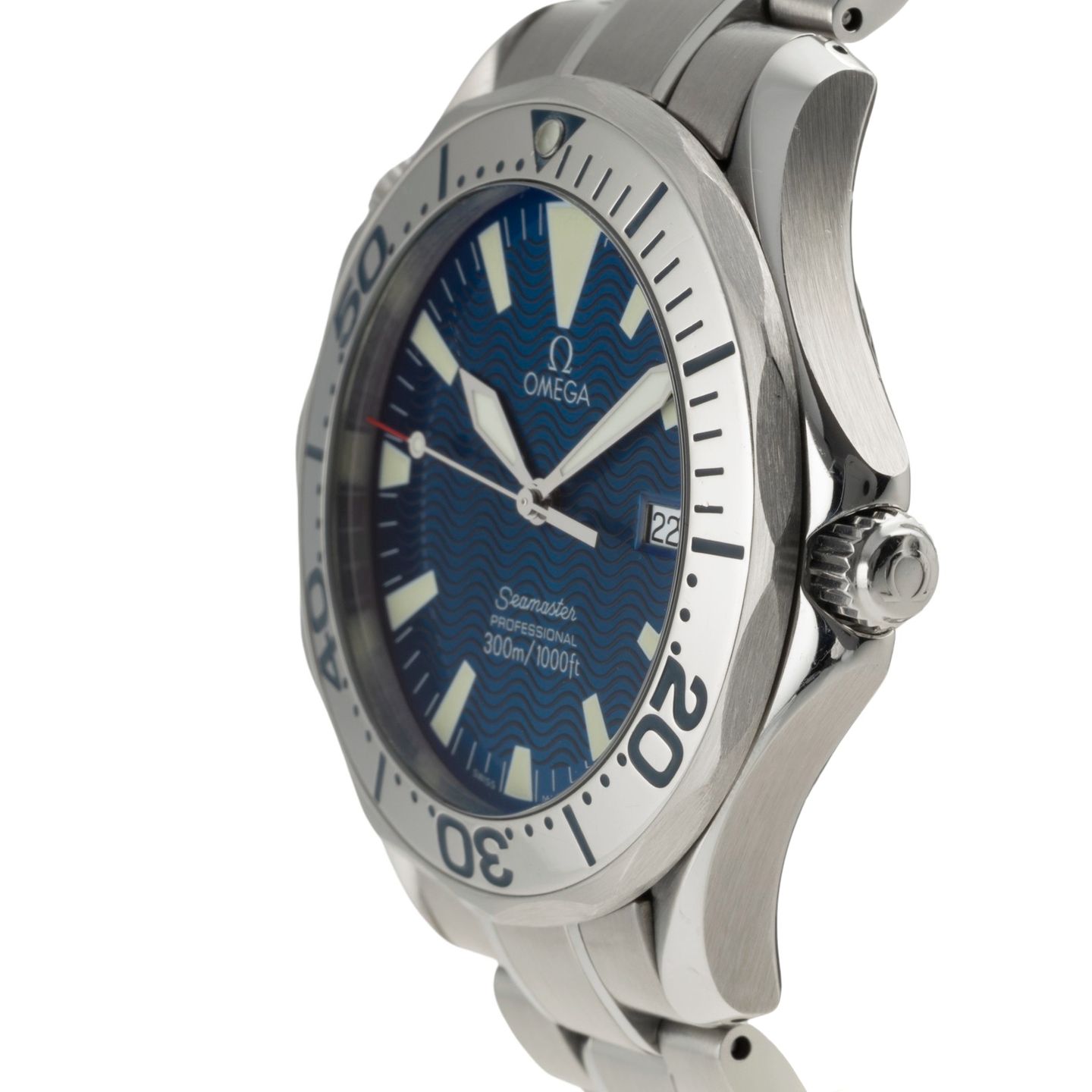 Omega Seamaster Diver 300 M 2265.80.00 (2000) - Blauw wijzerplaat 41mm Staal (6/8)