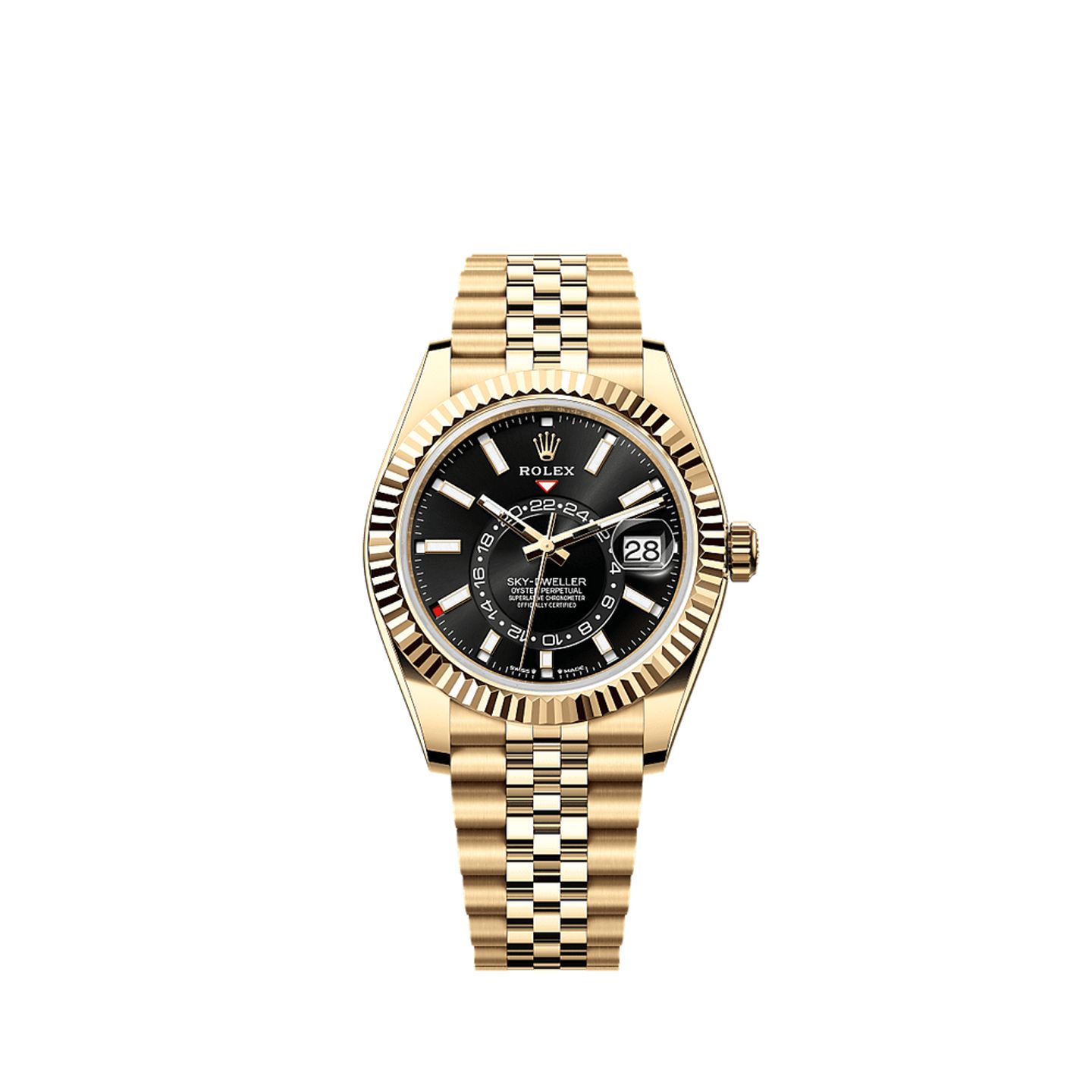 Rolex Sky-Dweller 336938 (2025) - Zwart wijzerplaat 42mm Geelgoud (1/1)