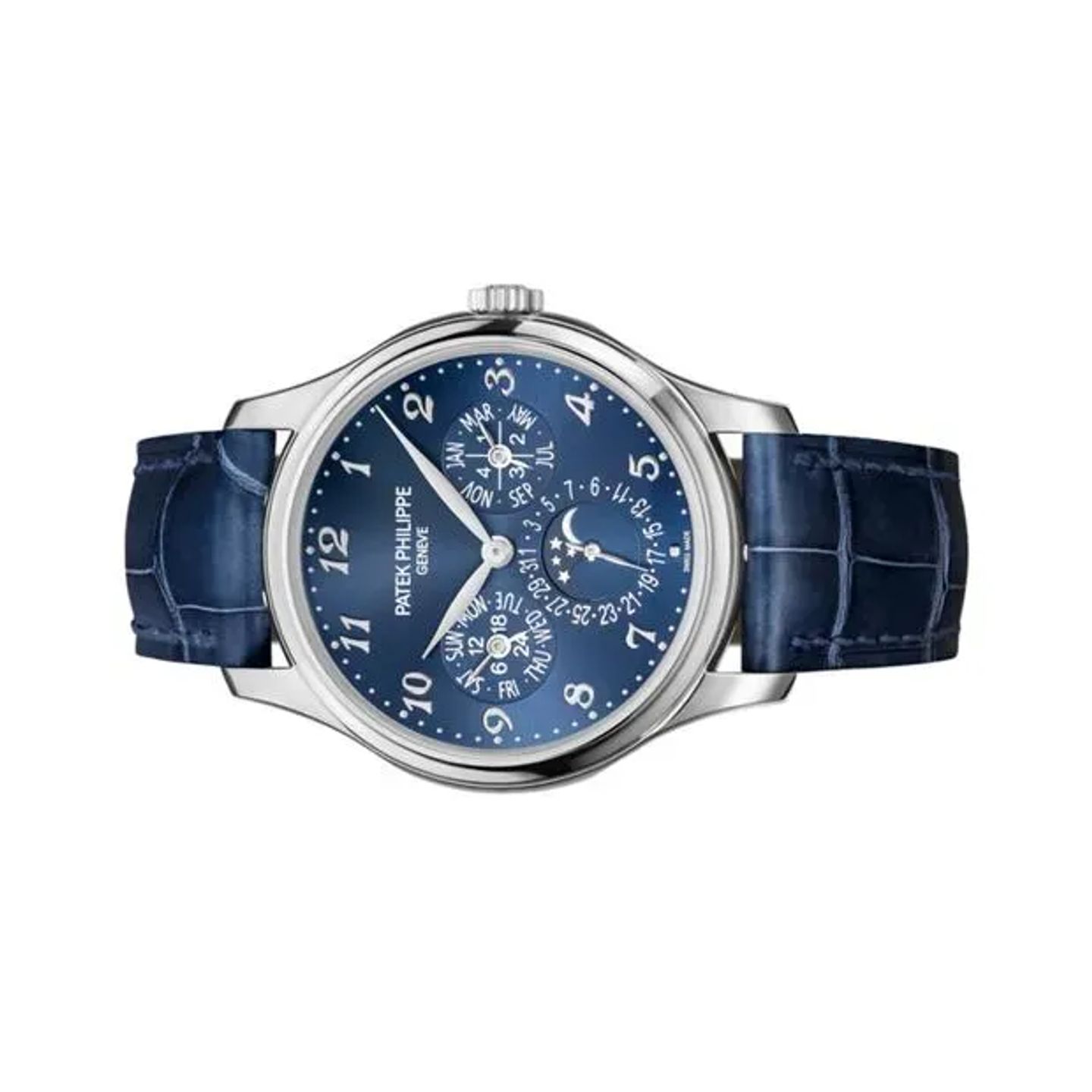 Patek Philippe Perpetual Calendar 5327G-001 (2024) - Blauw wijzerplaat 39mm Witgoud (2/6)