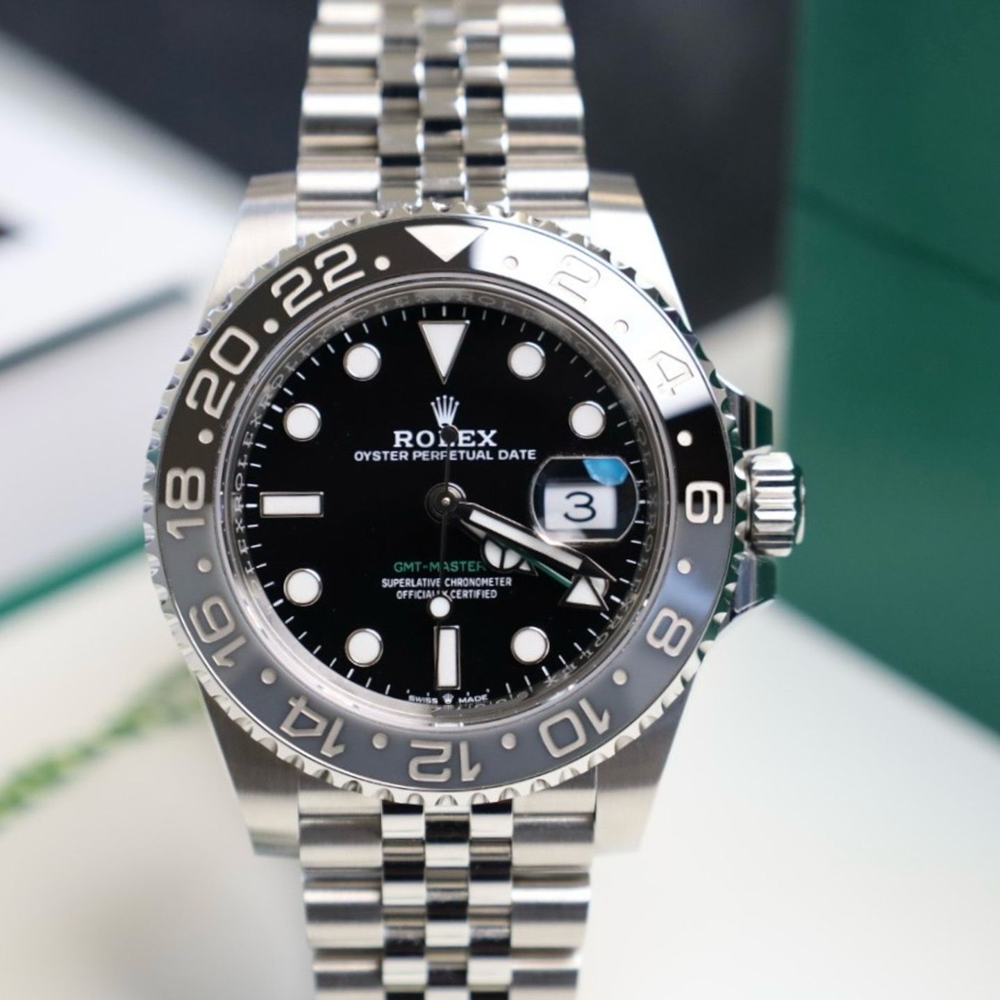 Rolex GMT-Master II 126710GRNR (2025) - Zwart wijzerplaat 40mm Staal (5/24)