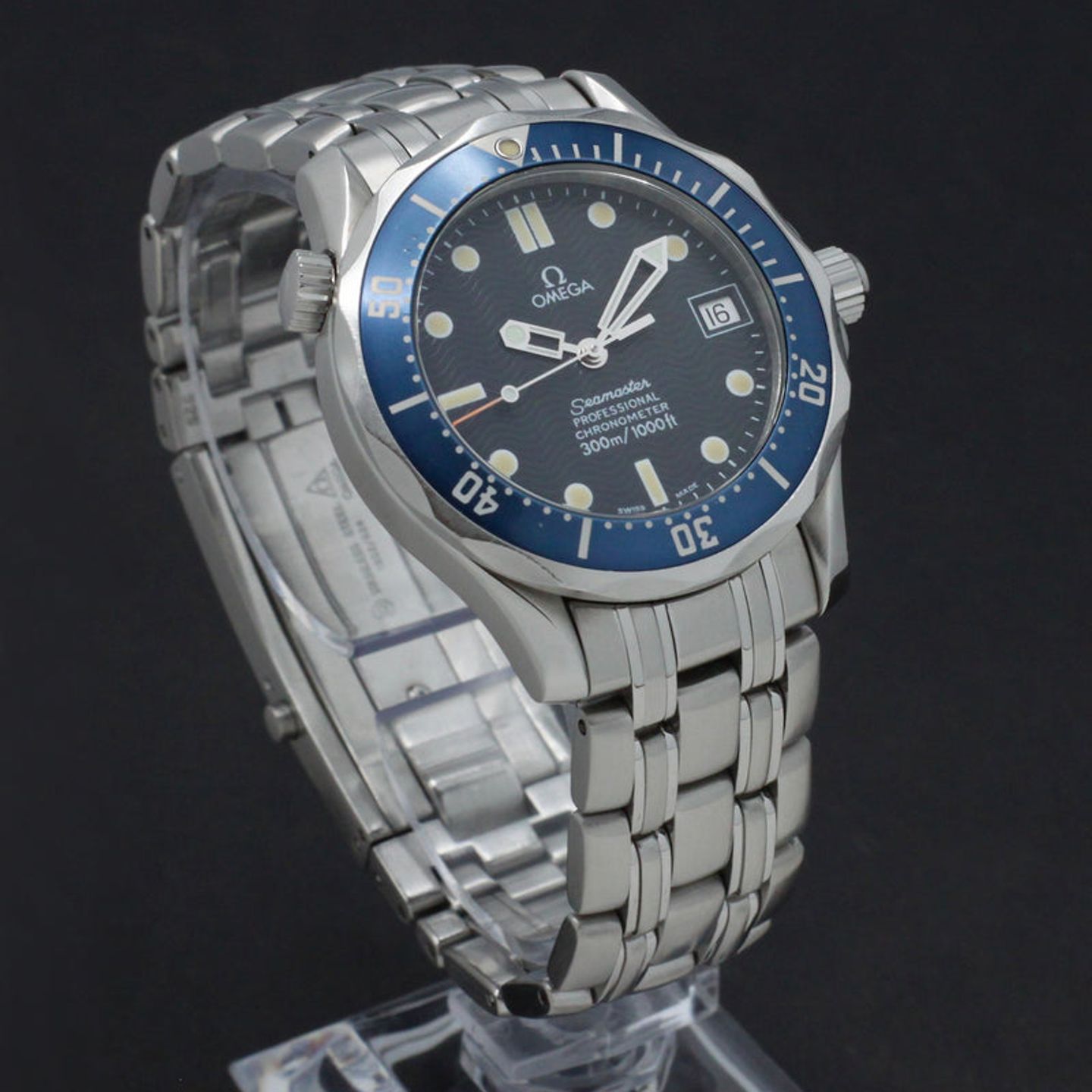 Omega Seamaster Diver 300 M 2551.80.00 (1999) - Blue dial 36 mm Steel case (4/7)