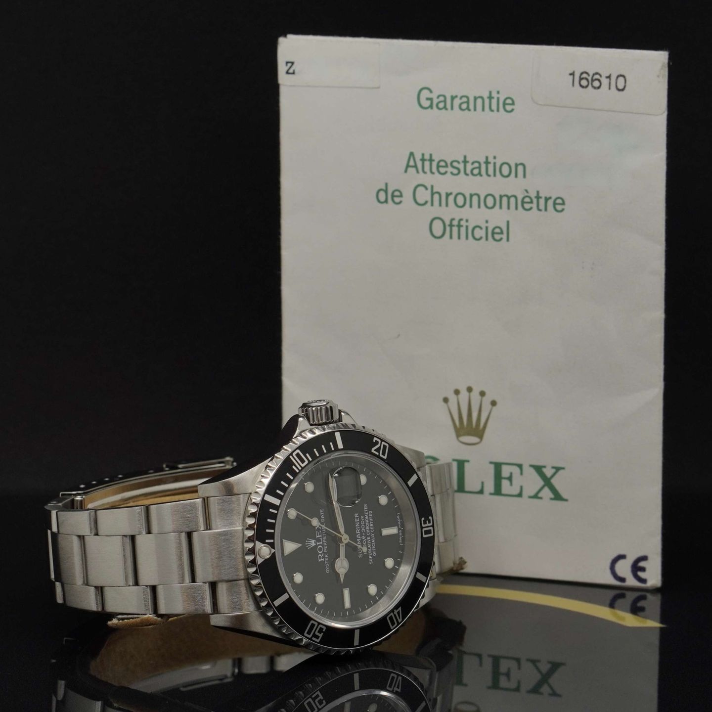 Rolex Submariner Date 16610 (2006) - Zwart wijzerplaat 40mm Staal (5/7)