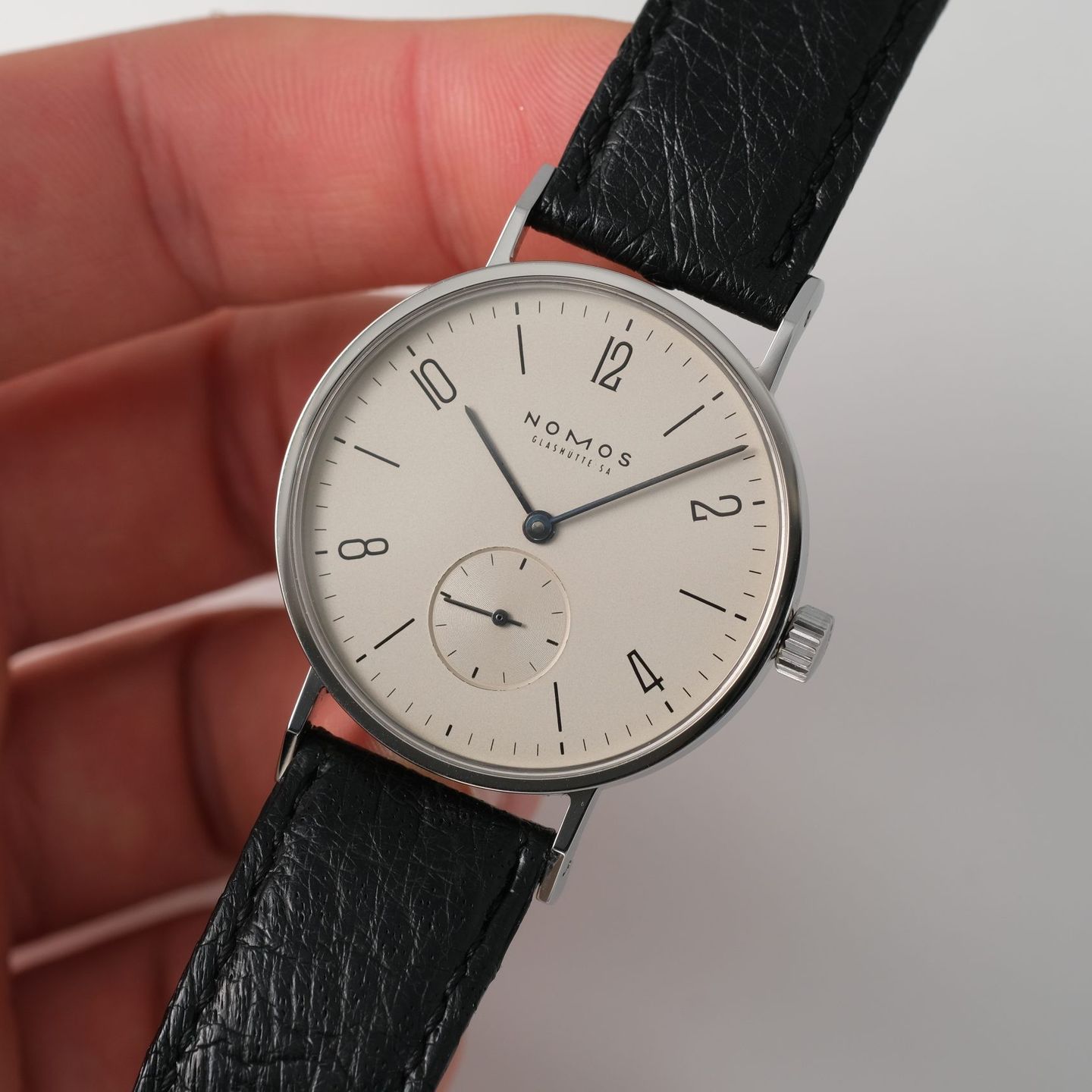 NOMOS Tangente 101 (2001) - Zilver wijzerplaat 35mm Staal (5/8)