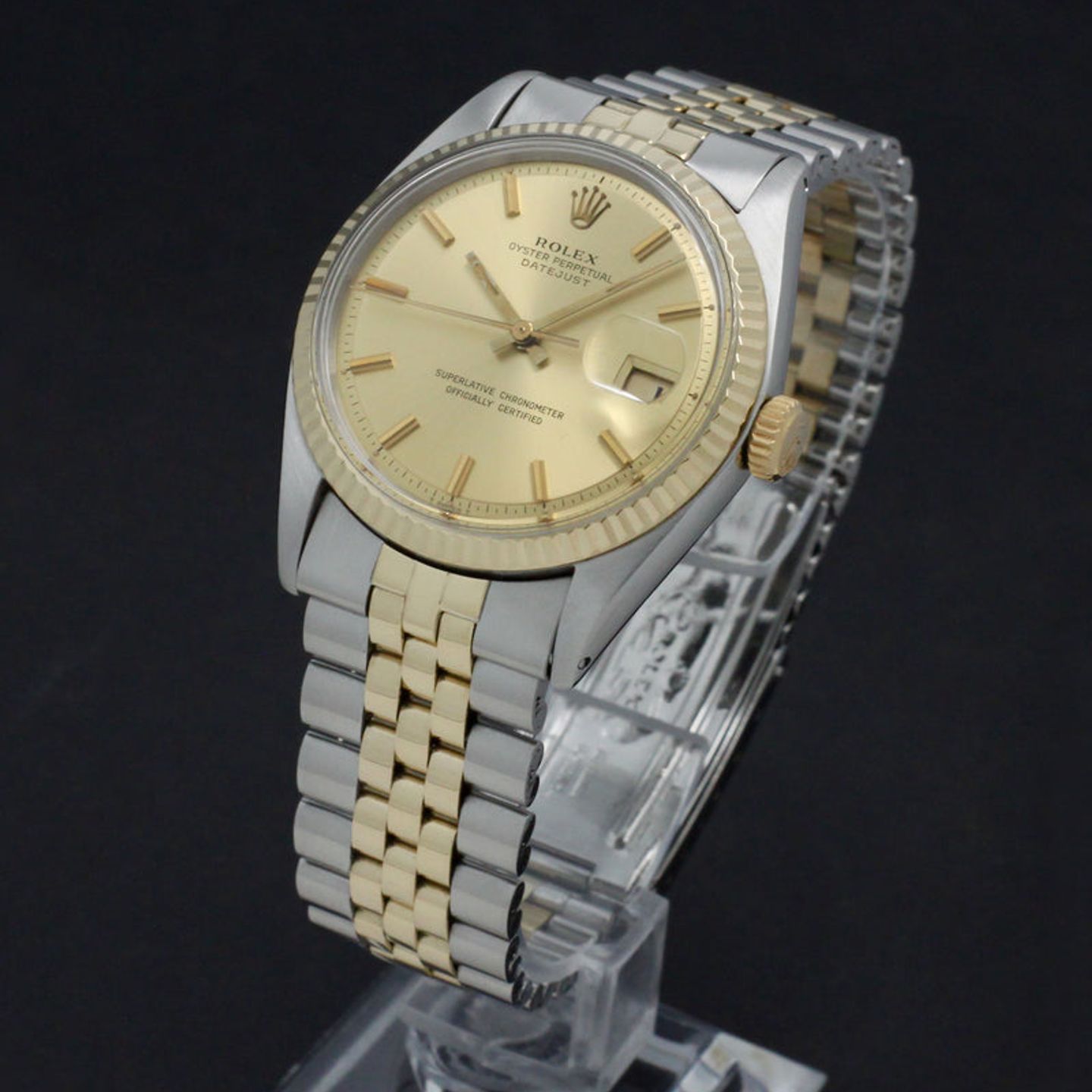 Rolex Datejust 1601 (1972) - Gold dial 36 mm Gold/Steel case (5/7)