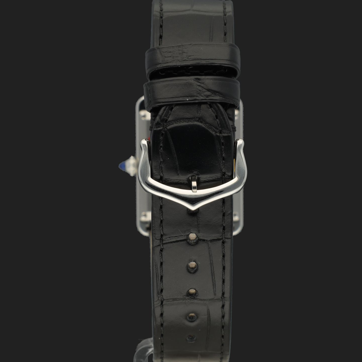 Cartier Tank WSTA0072 (2023) - Black dial 34 mm Steel case (6/8)