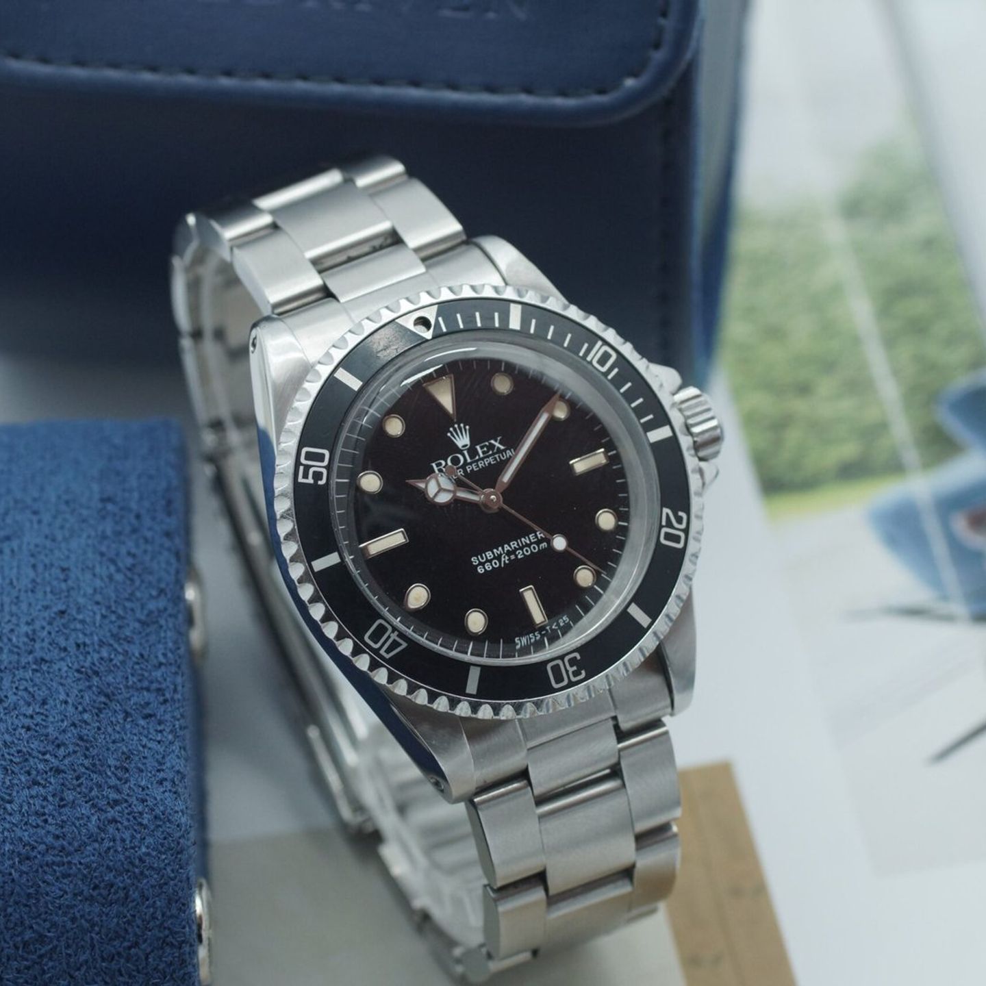 Rolex Submariner No Date 5513 (1972) - Zwart wijzerplaat 40mm Staal (1/8)