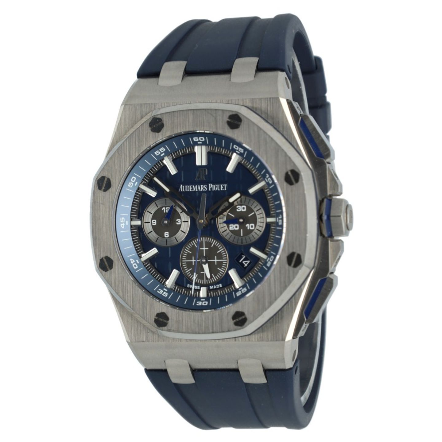 Audemars Piguet Royal Oak Offshore 26480TI.OO.A027CA.01 (2022) - Blauw wijzerplaat 42mm Titanium (1/7)