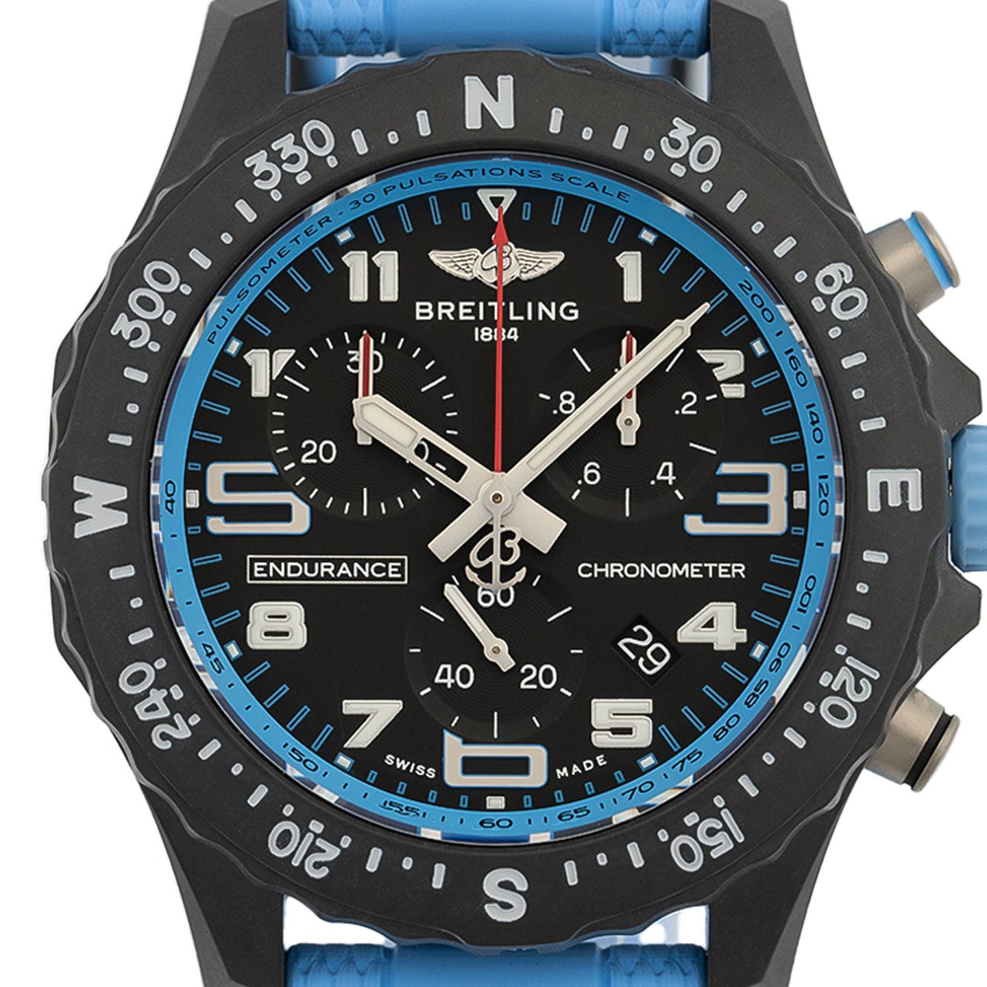 Breitling Endurance Pro X83310281B1S1 (2024) - Zwart wijzerplaat 39mm Plastic (2/5)