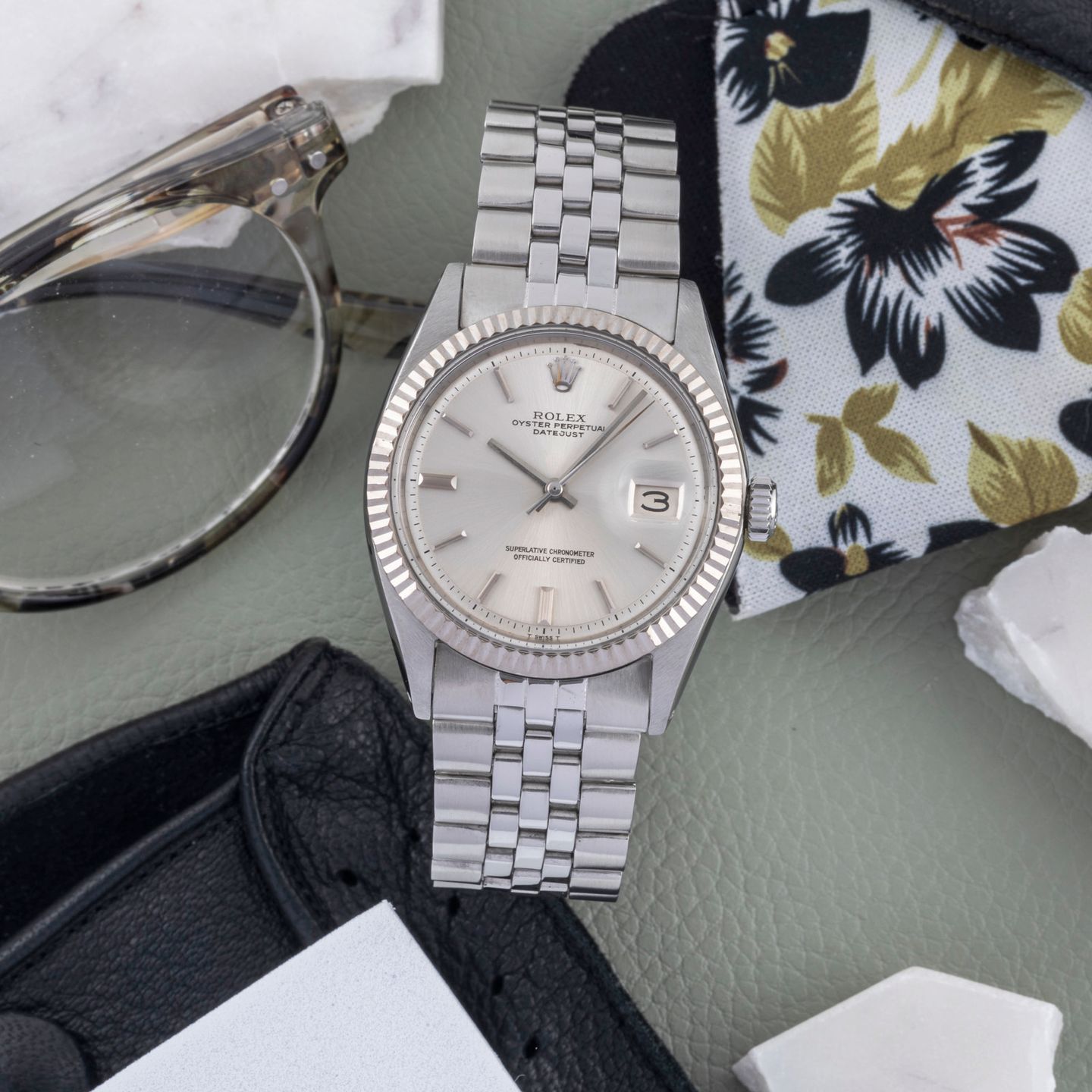 Rolex Datejust 1601 (1972) - 36mm Staal (1/8)