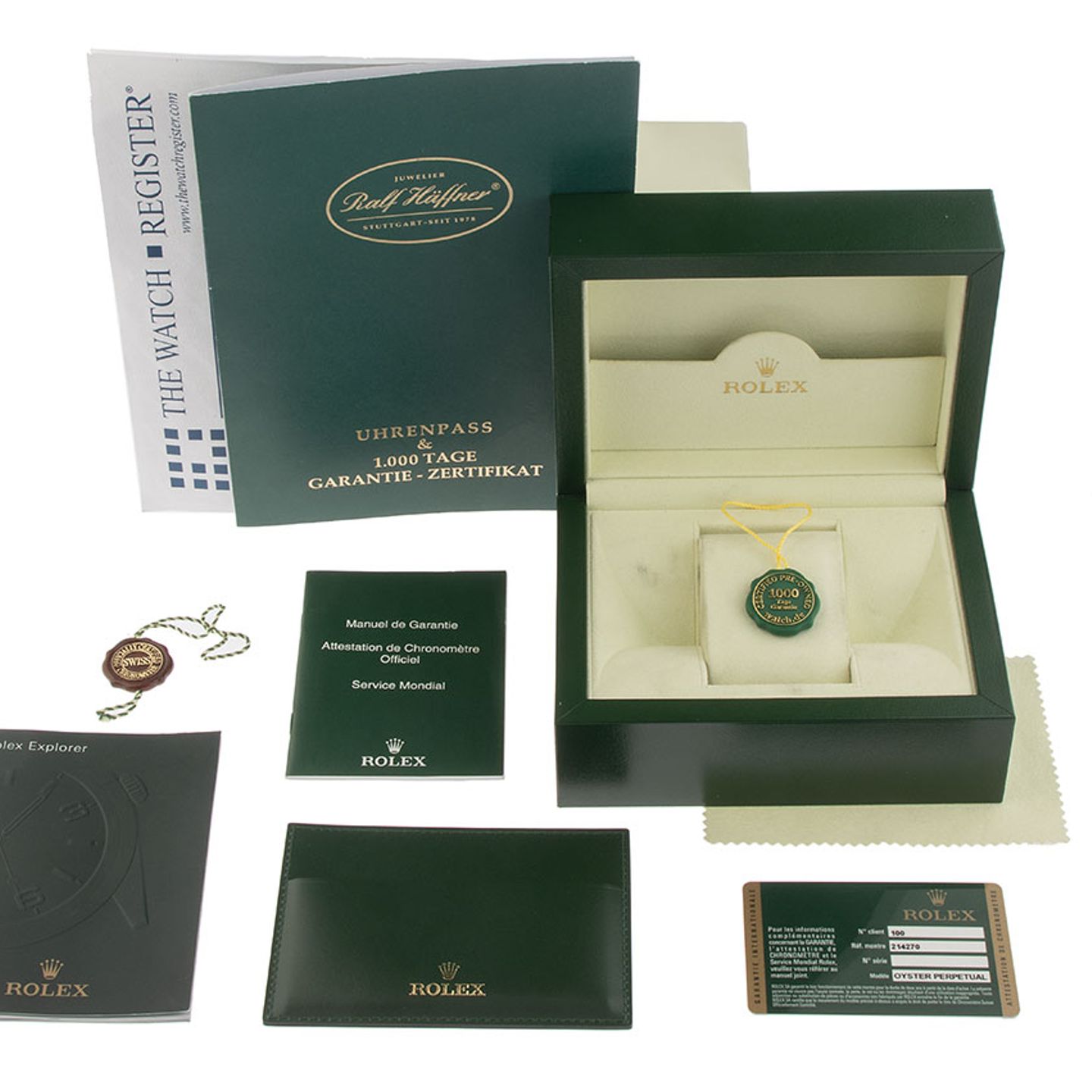 Rolex Explorer 214270 (2010) - Black dial 39 mm Steel case (2/8)