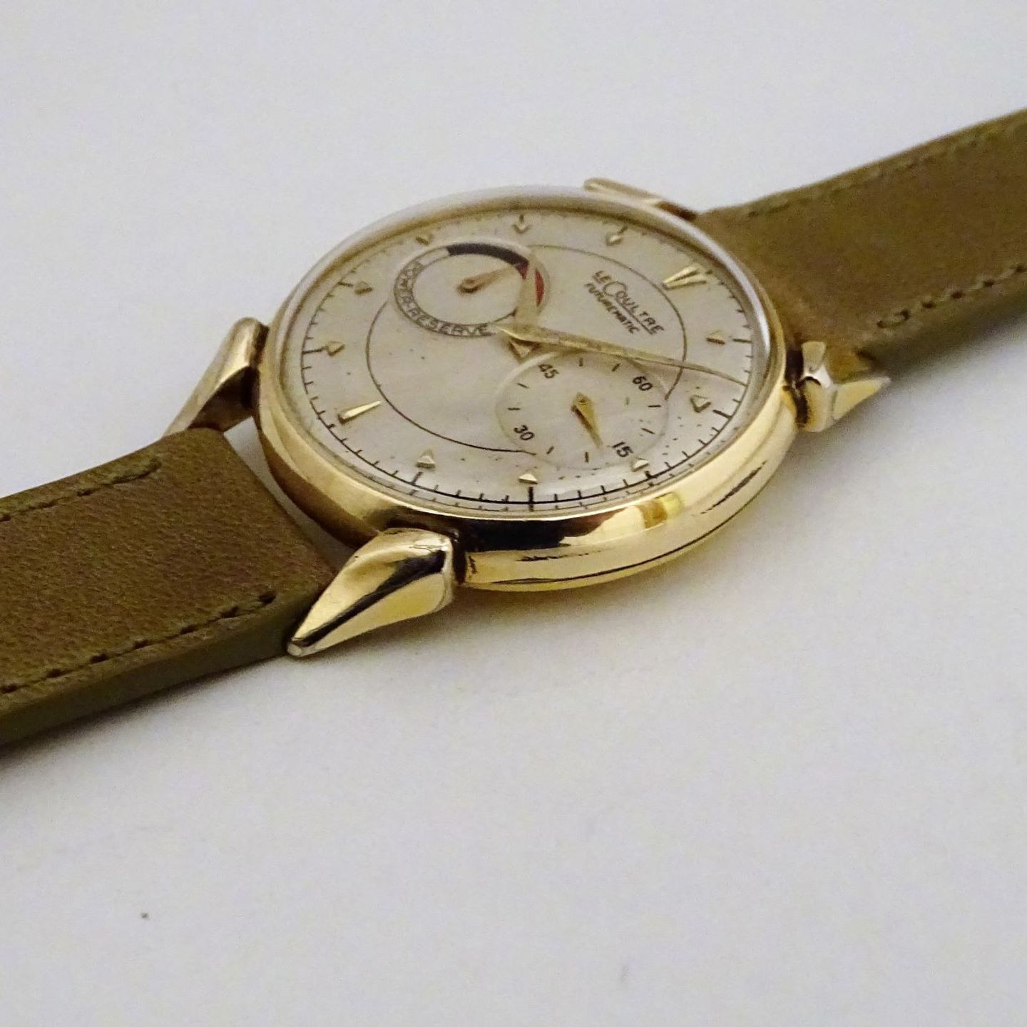 Jaeger-LeCoultre Vintage Unknown (1950) - Silver dial 35 mm Gold/Steel case (4/8)