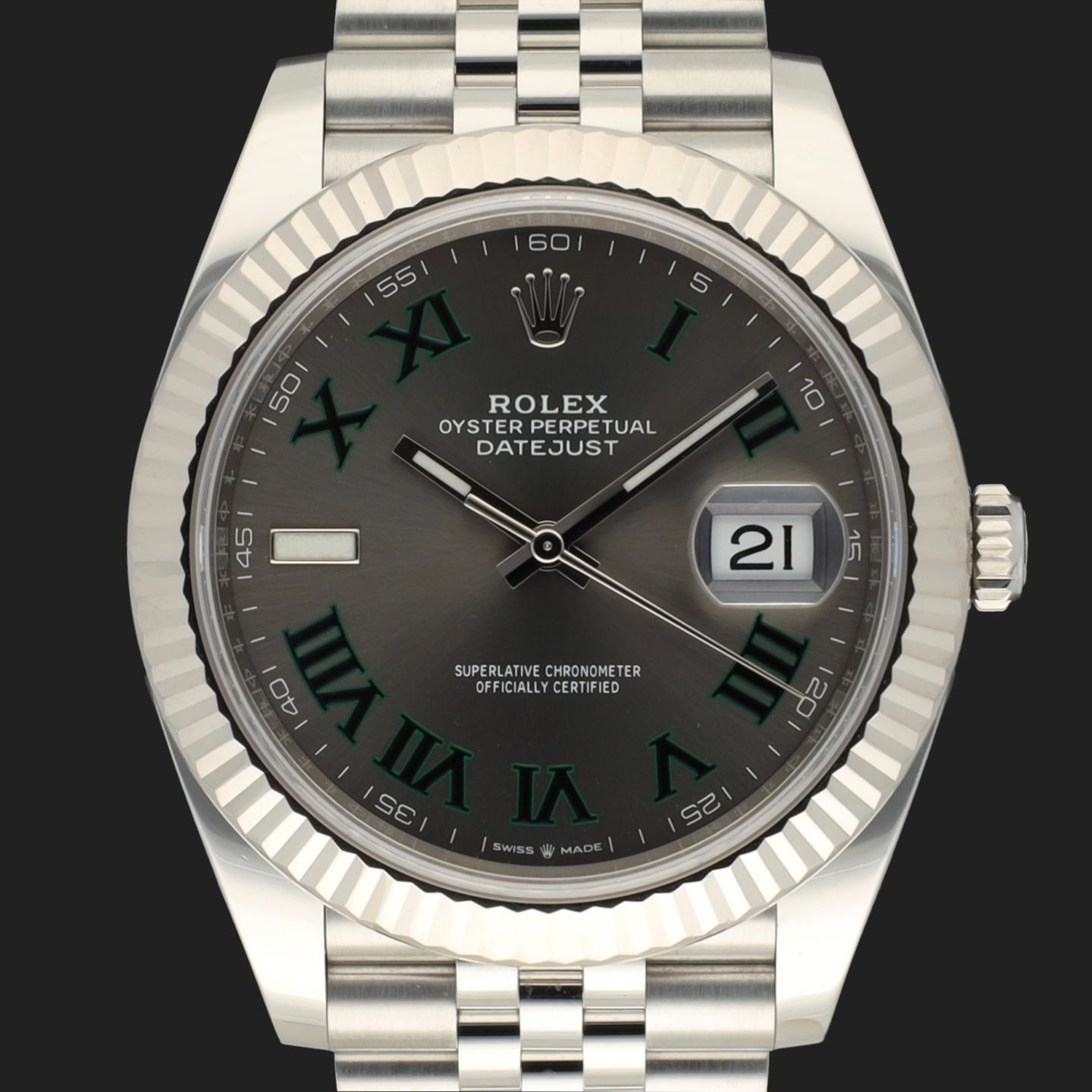 Rolex Datejust 41 126334 (2021) - Grey dial 41 mm Steel case (3/8)