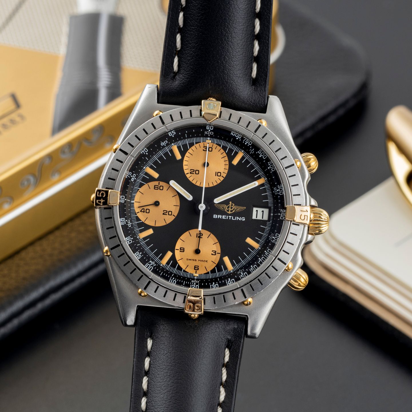 Breitling Crosswind Racing B13055 (Unknown (random serial)) - Black dial 43 mm Steel case (3/8)
