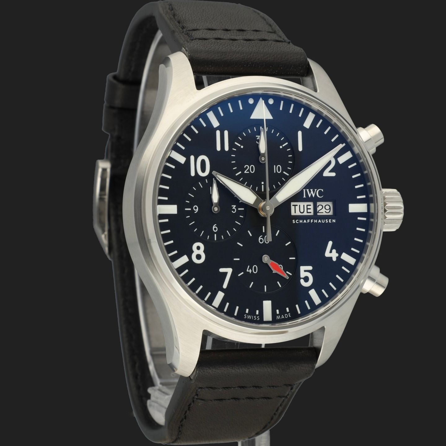 IWC Pilot Chronograph IW378001 (2022) - Black dial 43 mm Steel case (4/8)