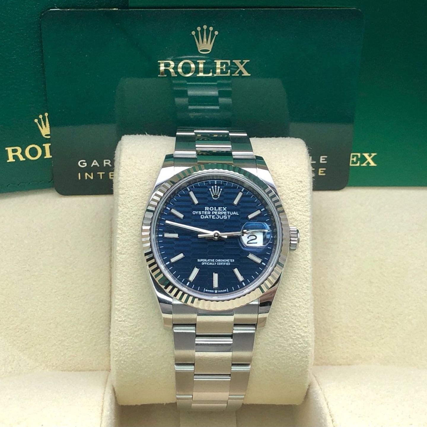 Rolex Datejust 36 126234 (2021) - Blue dial 36 mm Steel case (2/8)