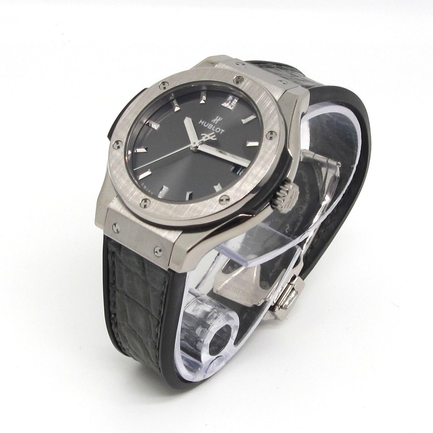 Hublot Classic Fusion Racing Grey 581.NX.7071.LR (Onbekend (willekeurig serienummer)) - Grijs wijzerplaat 33mm Titanium (4/5)