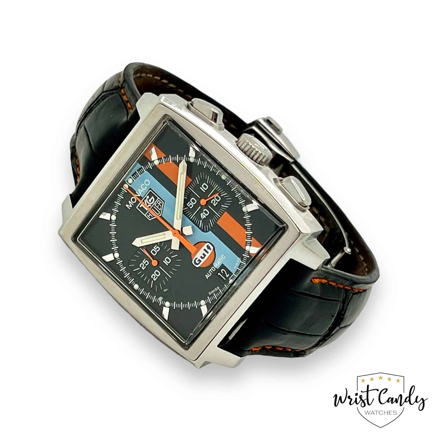TAG Heuer Monaco CW211A.FC6228 (2007) - White dial 38 mm Steel case (4/8)