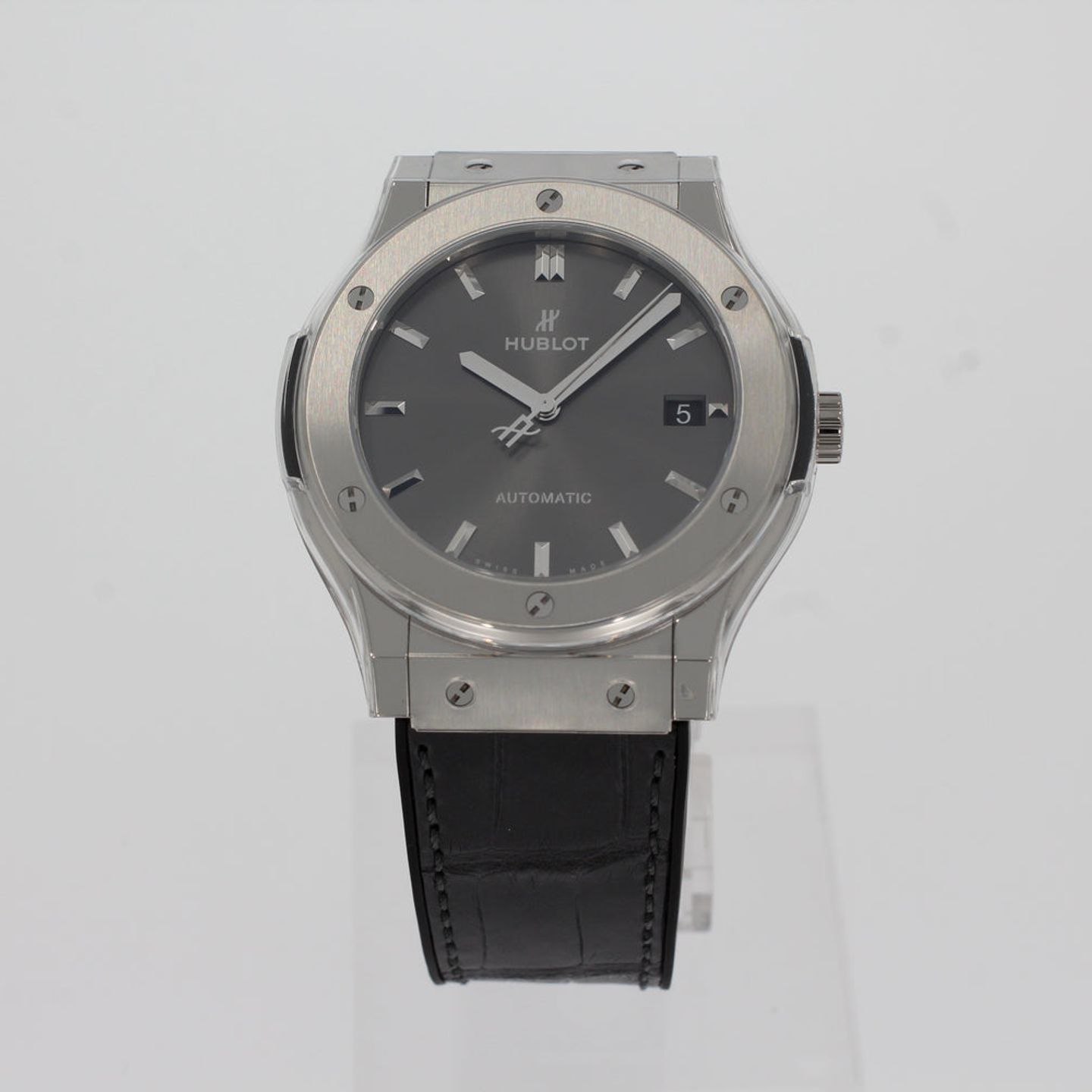 Hublot Classic Fusion Racing Grey 511.NX.7071.LR (2024) - Grijs wijzerplaat 45mm Titanium (1/4)