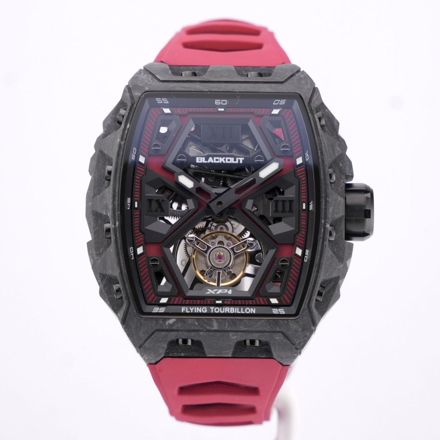 Blackout Unknown XP1 (2025) - Rood wijzerplaat 44mm Carbon (1/8)