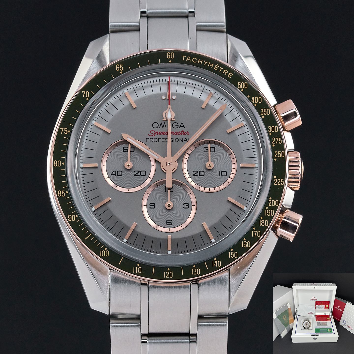 Omega Speedmaster Professional Moonwatch 522.20.42.30.06.001 (2020) - Grey dial 42 mm Steel case (1/8)