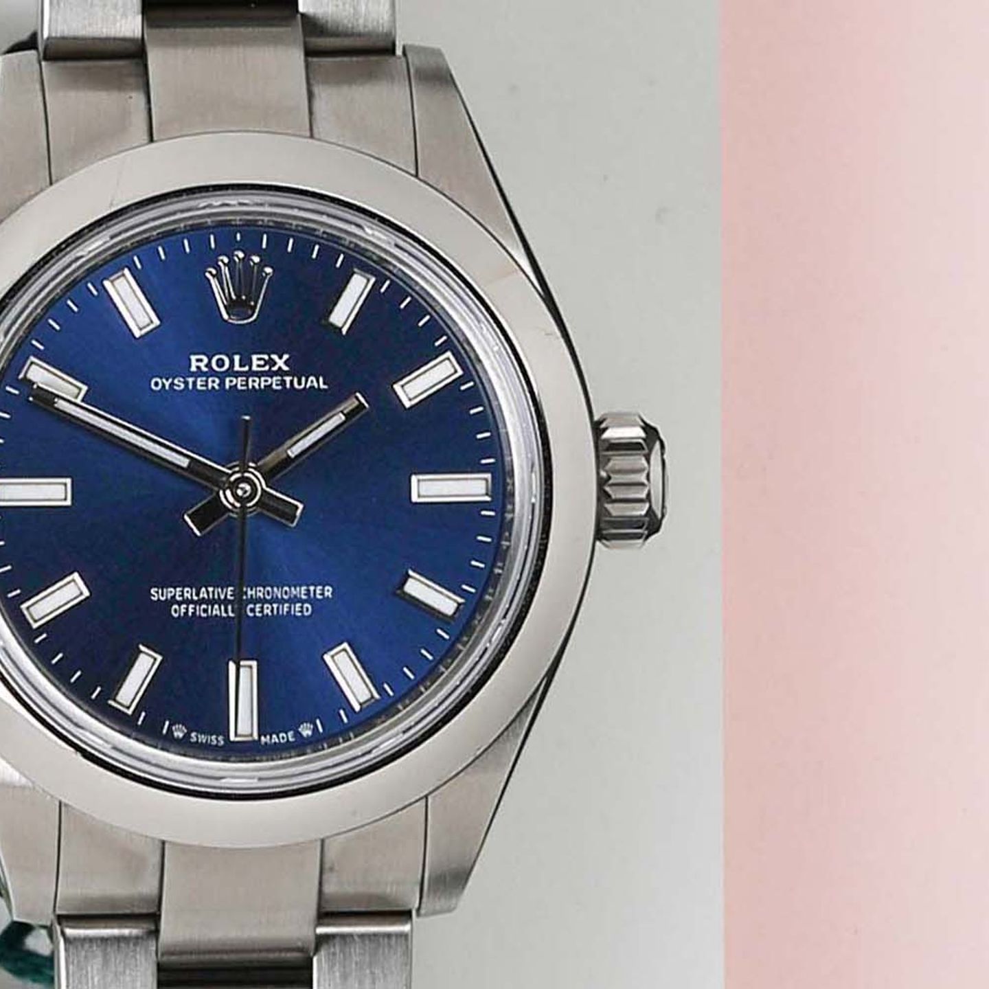 Rolex Oyster Perpetual 28 276200 (2023) - Blue dial 28 mm Steel case (4/7)