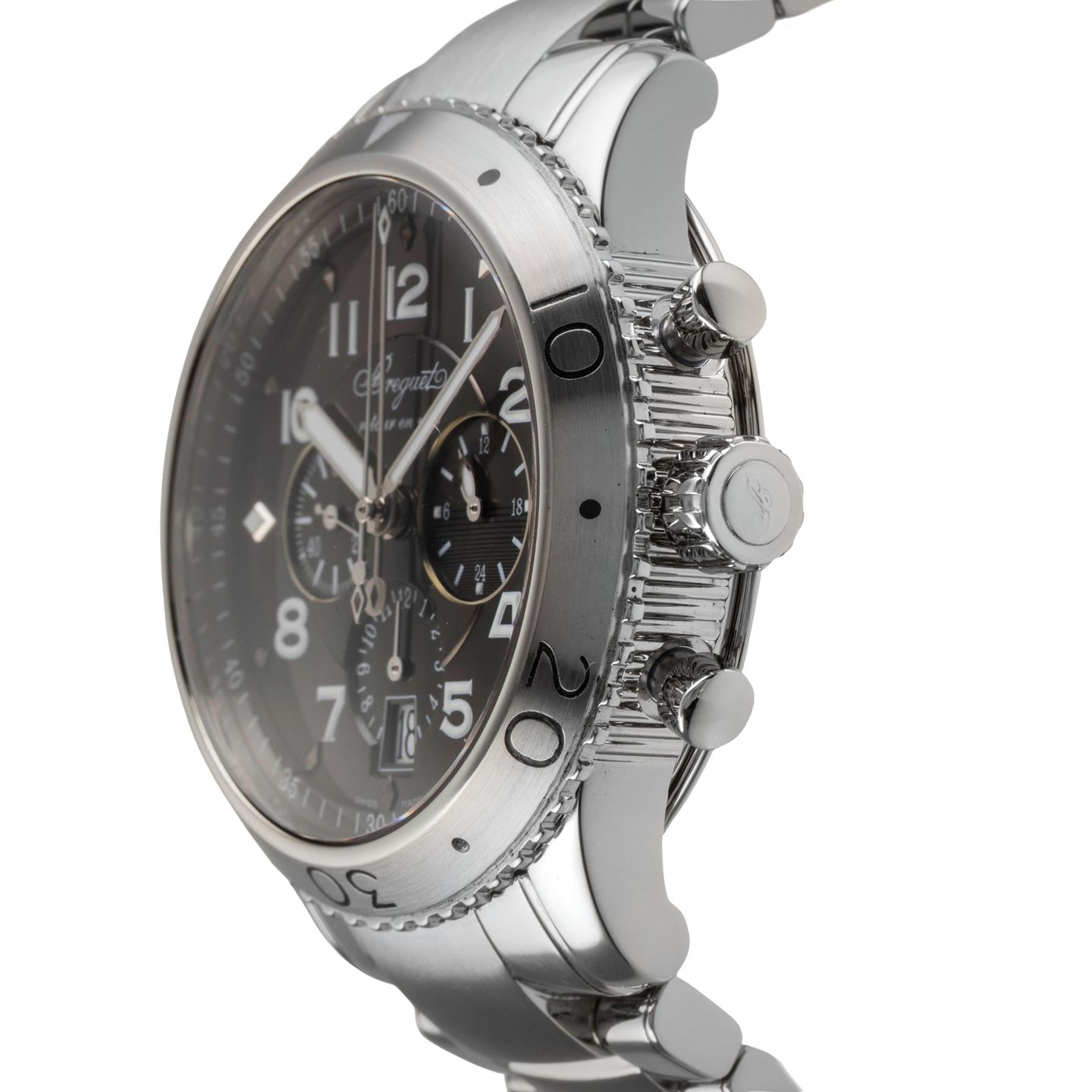 Breguet Type XX - XXI - XXII 3810 (2007) - Grey dial 42 mm Steel case (6/8)
