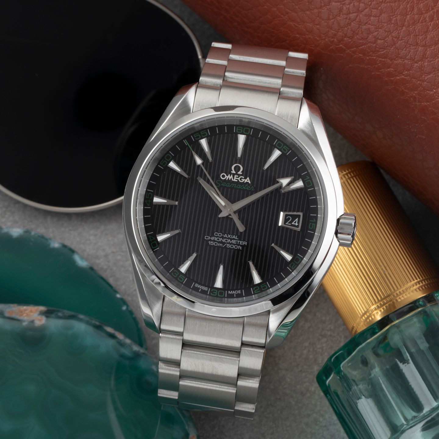 Omega Seamaster Aqua Terra 231.10.42.21.01.001 (Onbekend (willekeurig serienummer)) - Zwart wijzerplaat 42mm Staal (1/8)