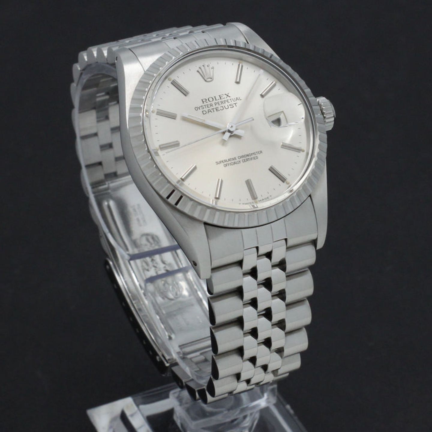 Rolex Datejust 36 16030 (1987) - Silver dial 36 mm Steel case (4/7)