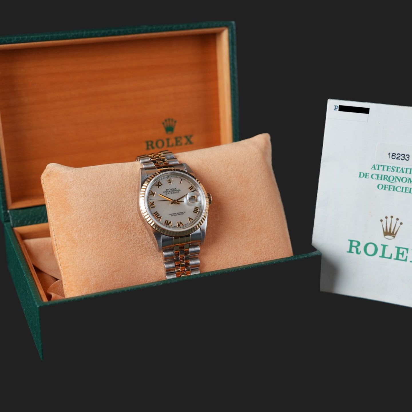 Rolex Datejust 36 16233 (2001) - 36 mm Gold/Steel case (8/8)