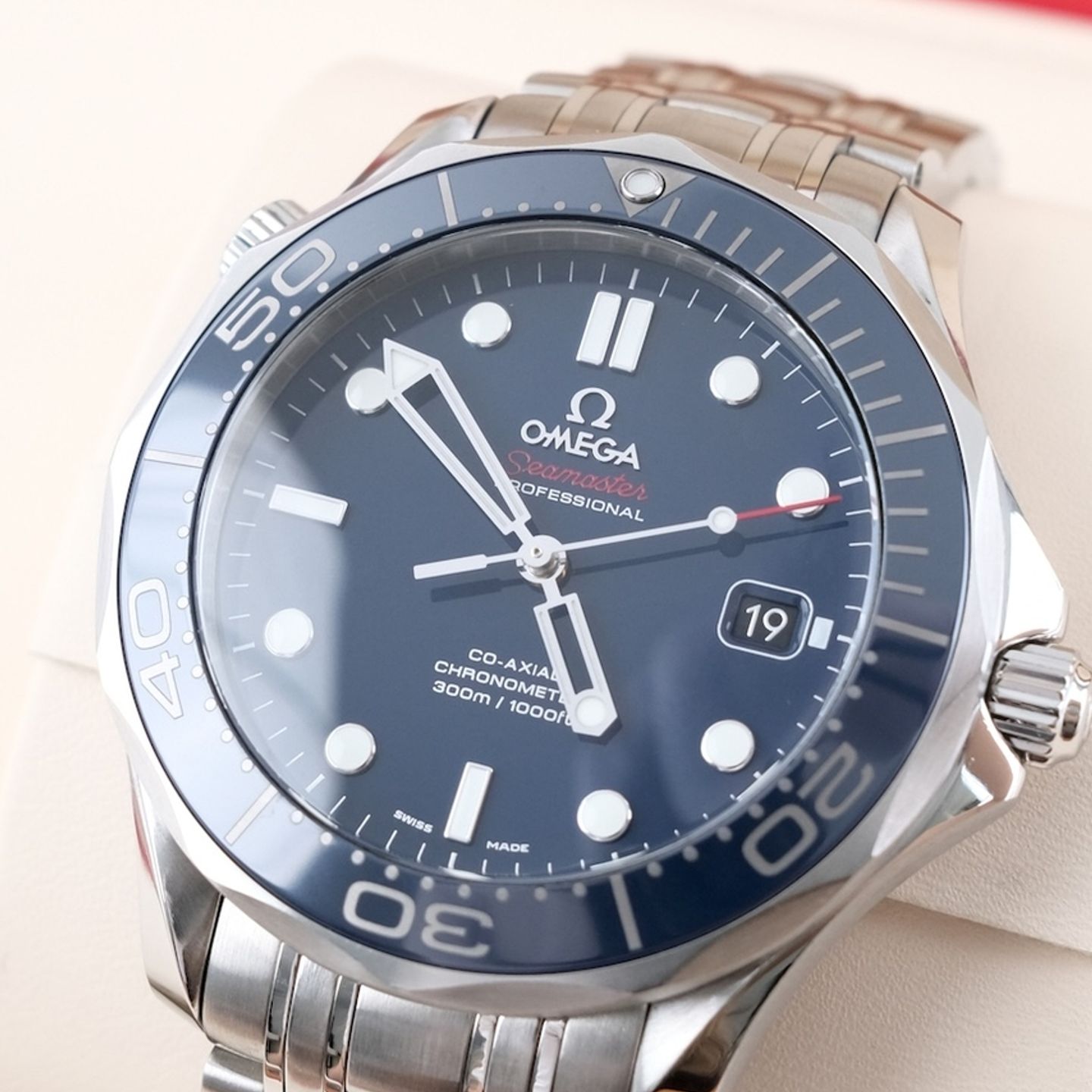 Omega Seamaster Diver 300 M 212.30.41.20.03.001 (2018) - Blauw wijzerplaat 41mm Staal (1/8)