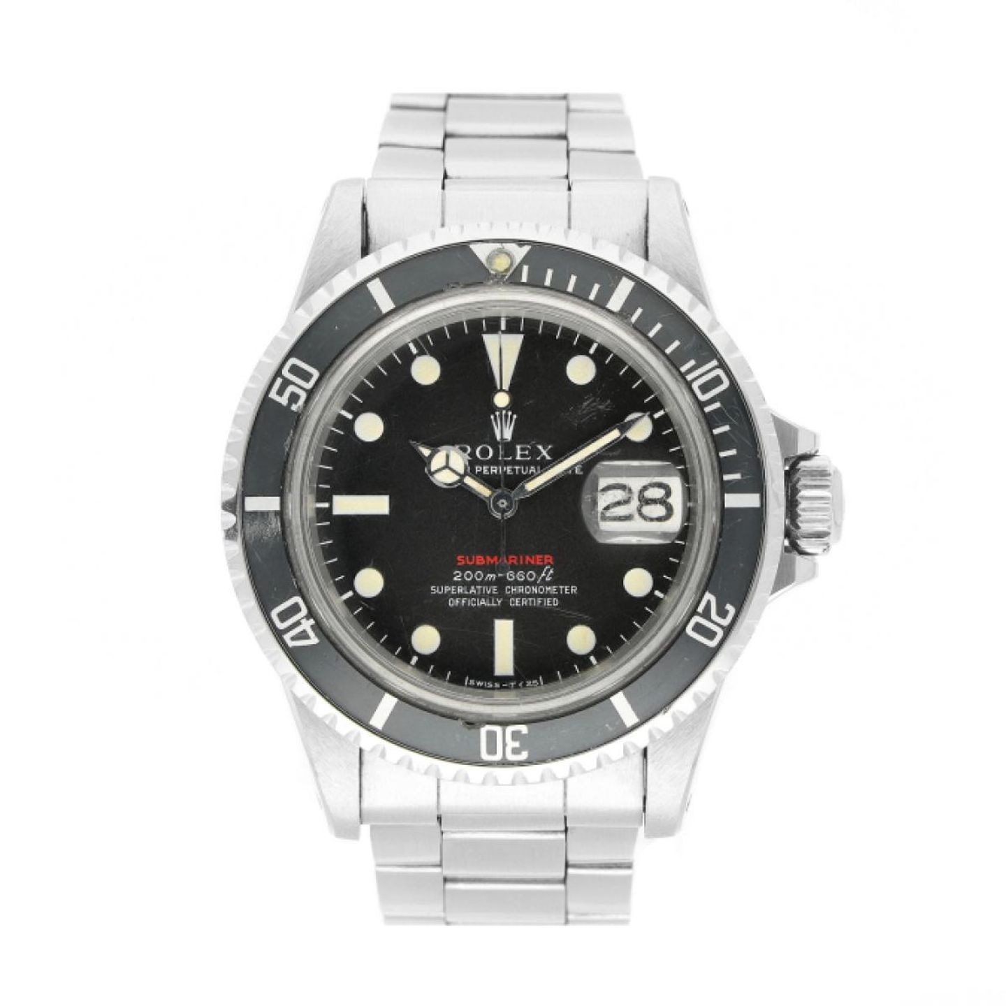 Rolex Submariner Date 1680 (1970) - Zwart wijzerplaat 40mm Staal (1/5)