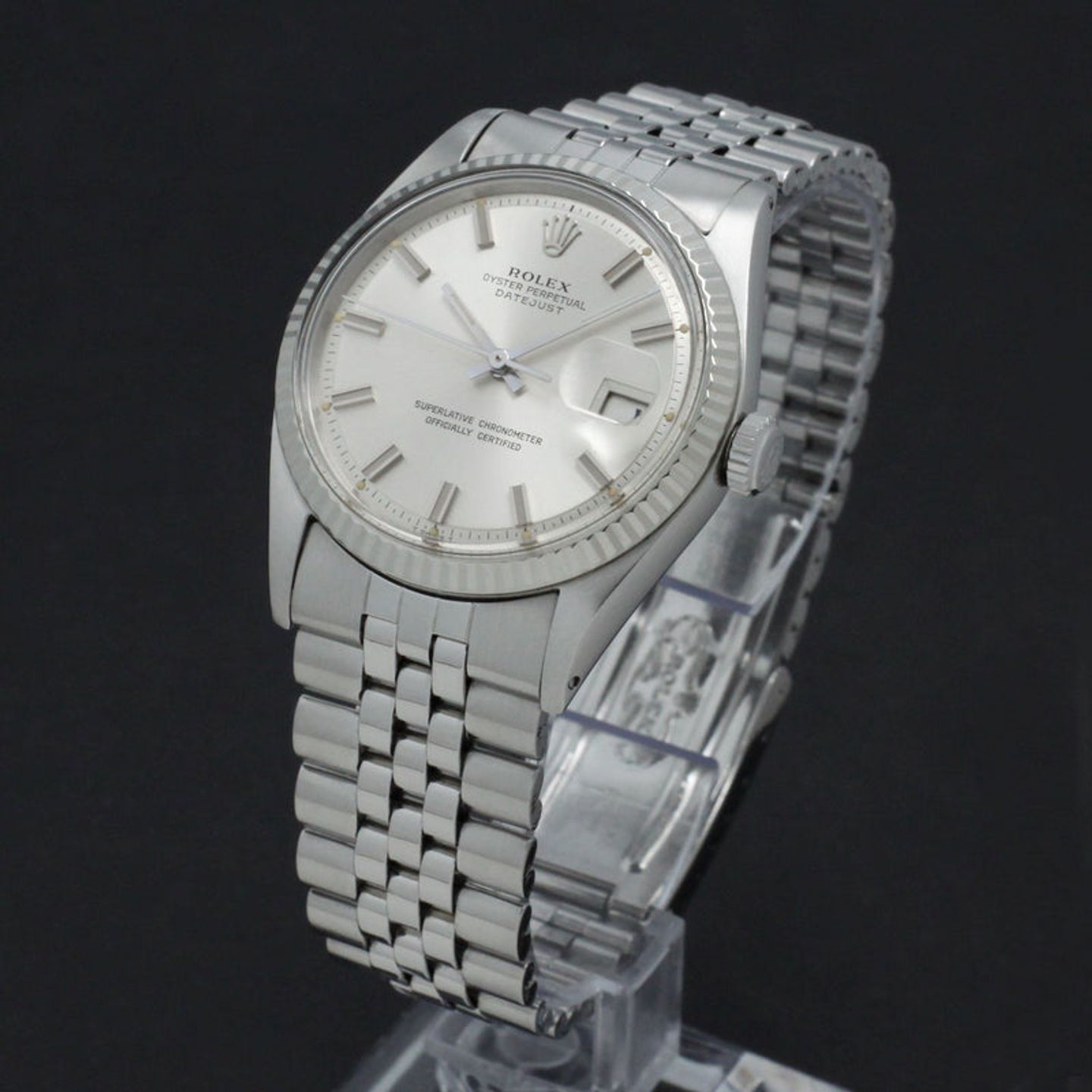 Rolex Datejust 1601 (1971) - Zilver wijzerplaat 36mm Staal (2/7)