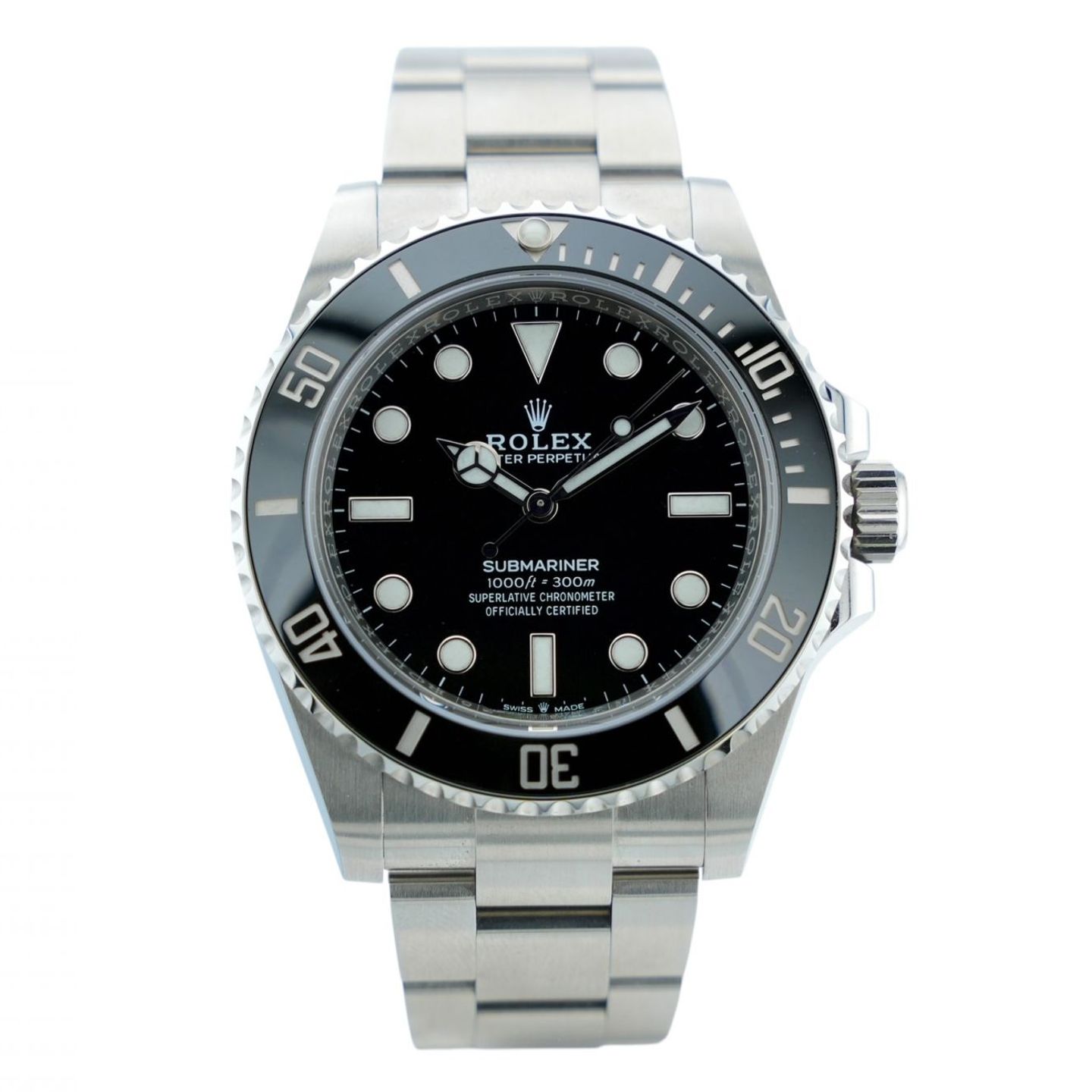 Rolex Submariner No Date 124060 (2022) - Zwart wijzerplaat 41mm Staal (1/8)