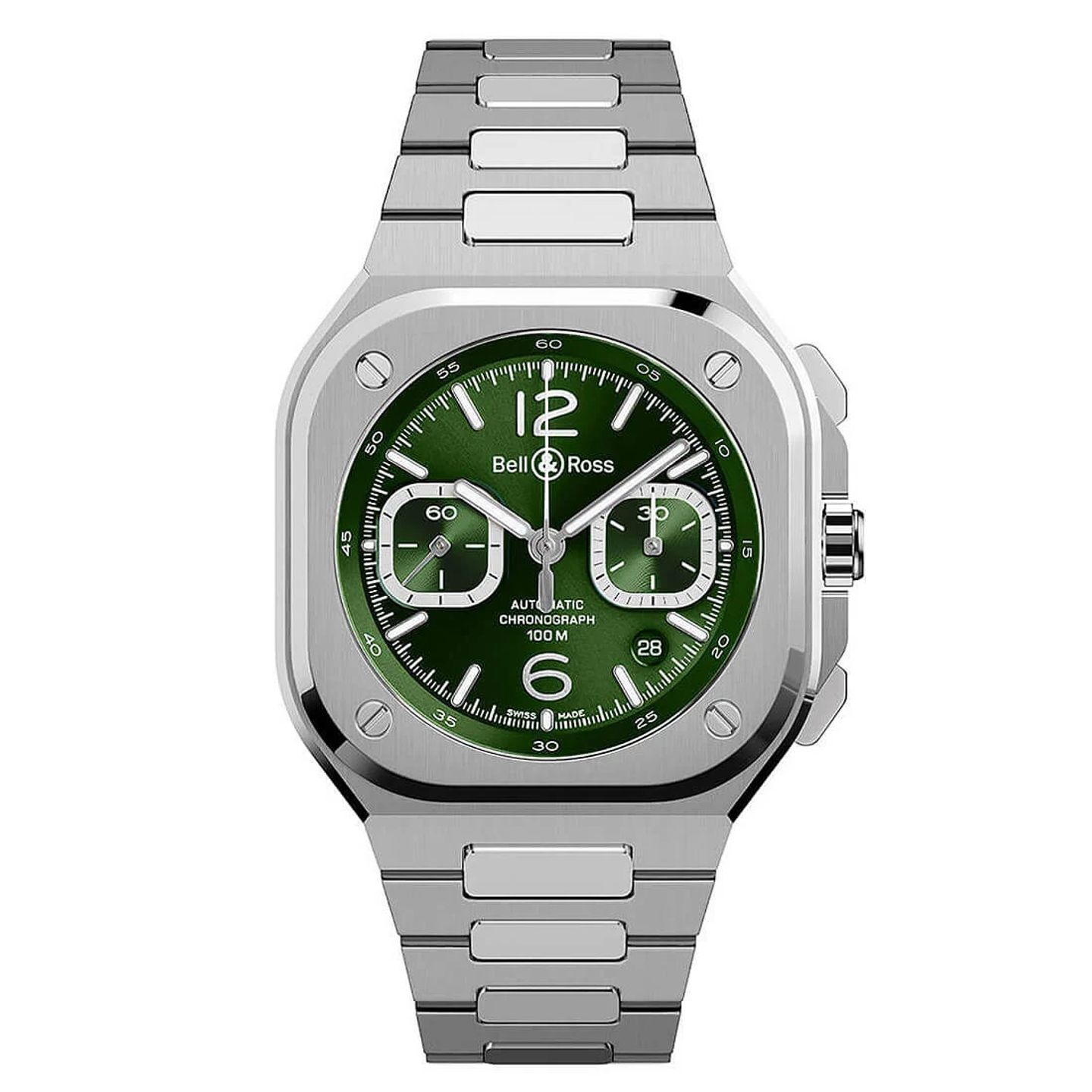 Bell & Ross BR 05 BR05C-GN-ST/SST (2024) - Green dial 43 mm Steel case (3/3)