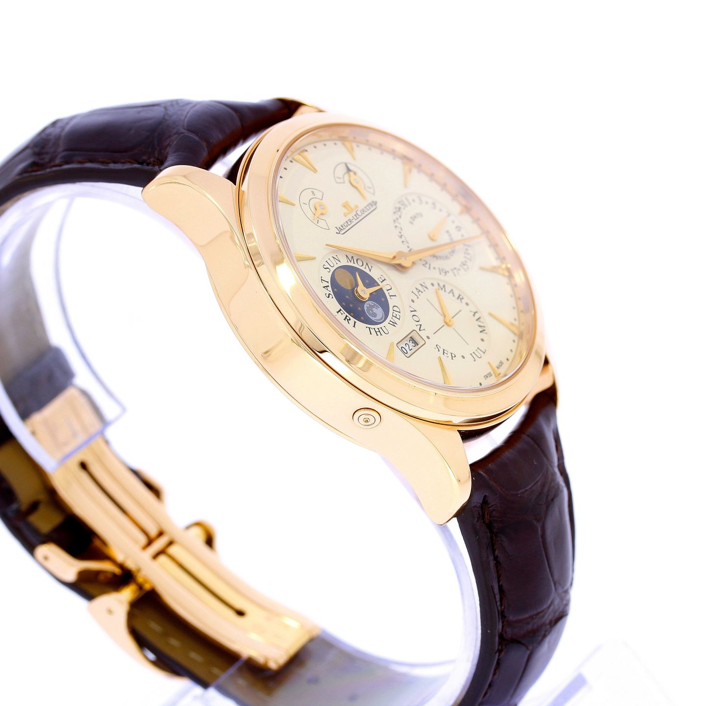 Jaeger-LeCoultre Master Eight Days Perpetual 161.24.20 (2012) - Champagne dial 40 mm Rose Gold case (7/8)