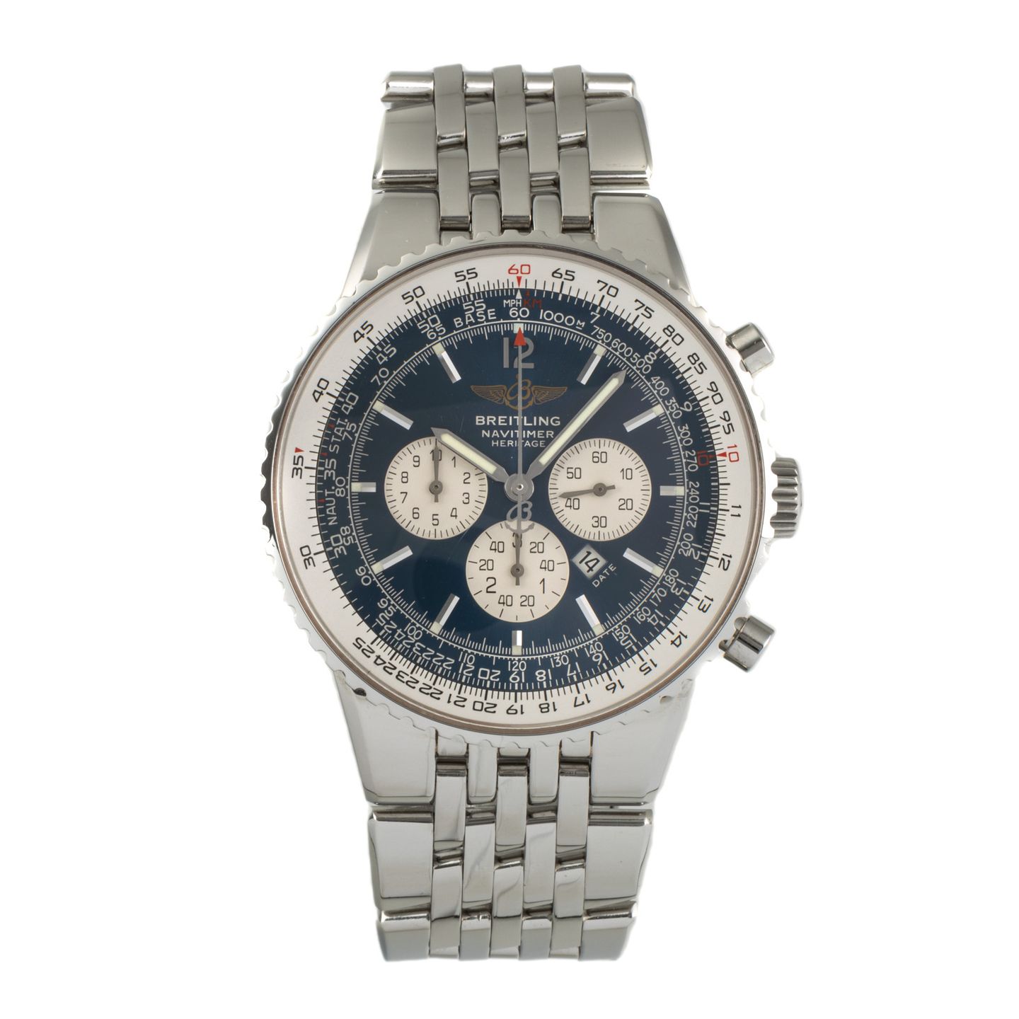 Breitling Navitimer Heritage A35340 (2004) - Blue dial 43 mm Steel case (1/8)
