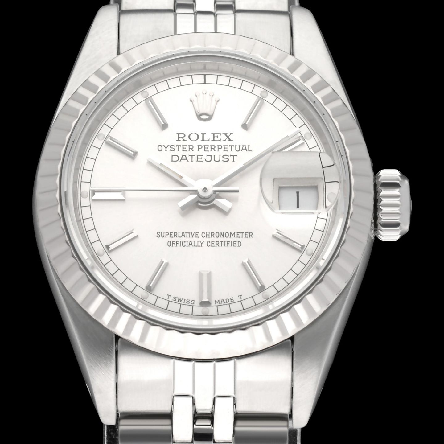 Rolex Lady-Datejust 69174 (1989) - Silver dial 26 mm Steel case (1/8)