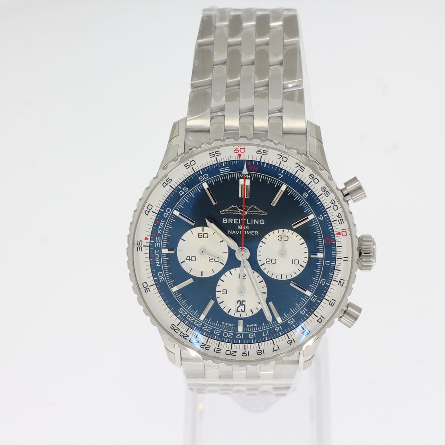 Breitling Navitimer 01 (46 MM) AB0137211C1A1 (2024) - Blauw wijzerplaat 46mm Staal (1/4)