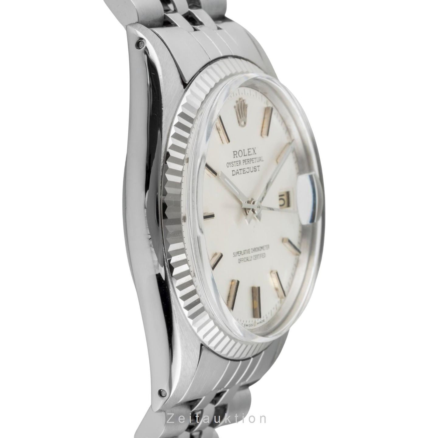Rolex Datejust 1601 (1974) - Silver dial 36 mm Gold/Steel case (6/8)